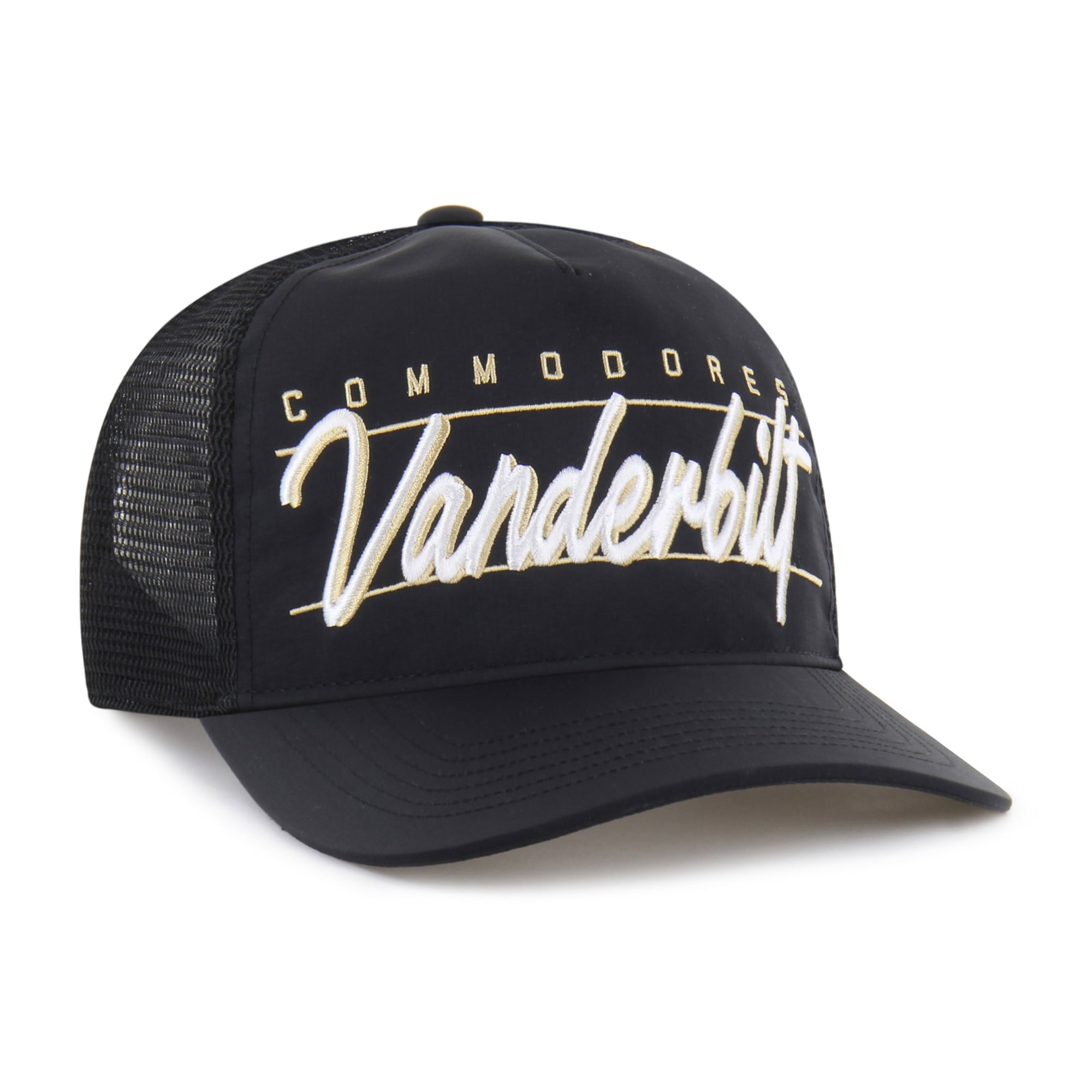 Unisex '47 Black Vanderbilt Commodores brrr° Condor Mesh Hitch Adjustable Hat