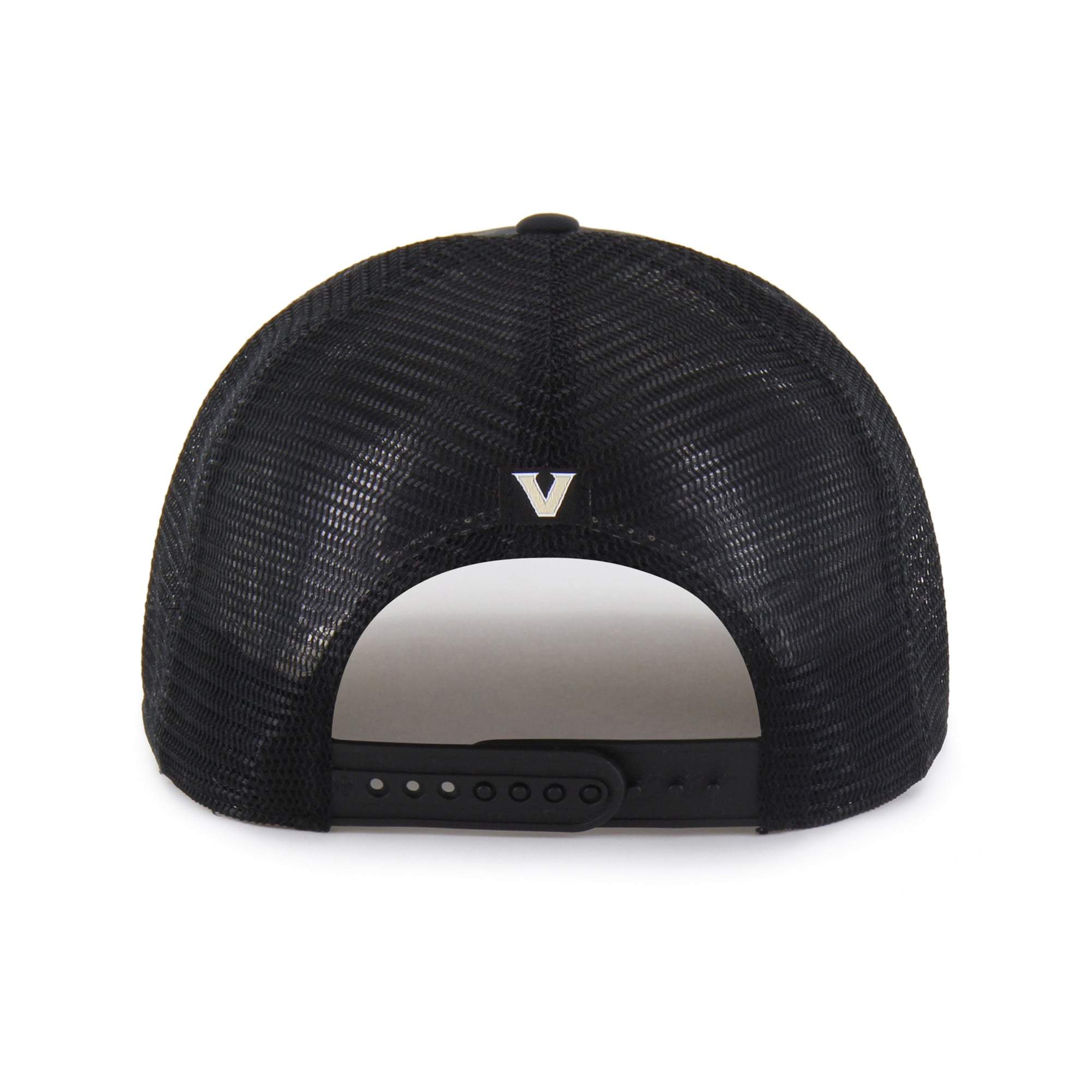 Unisex '47 Black Vanderbilt Commodores brrr° Condor Mesh Hitch Adjustable Hat