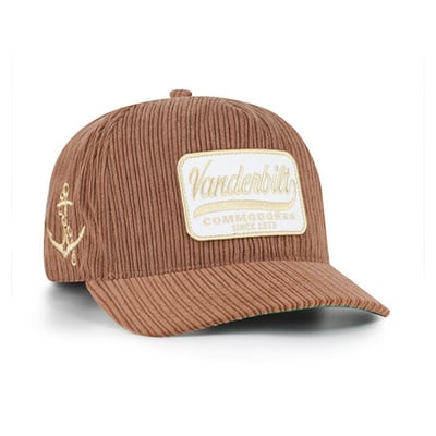 Casquette unisexe Vanderbilt Commodores '47 en velours côtelé avec écusson et attelage réglable - Marron