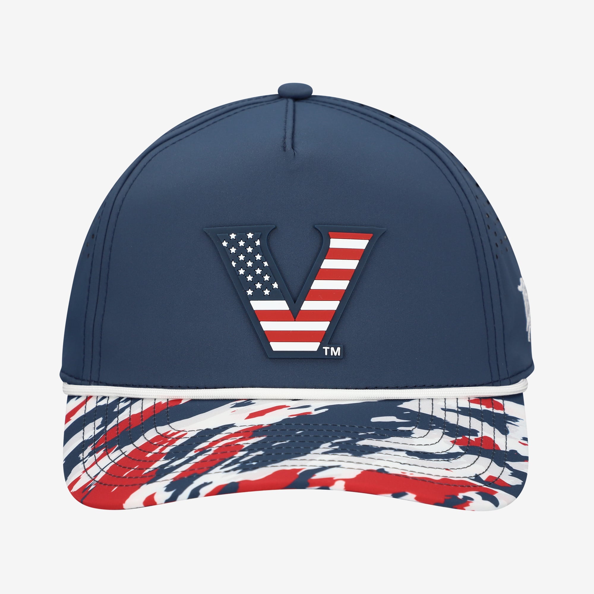 Casquette unisexe à cordon ajustable, bleu marine, Vanderbilt Commodores, étoiles et rayures