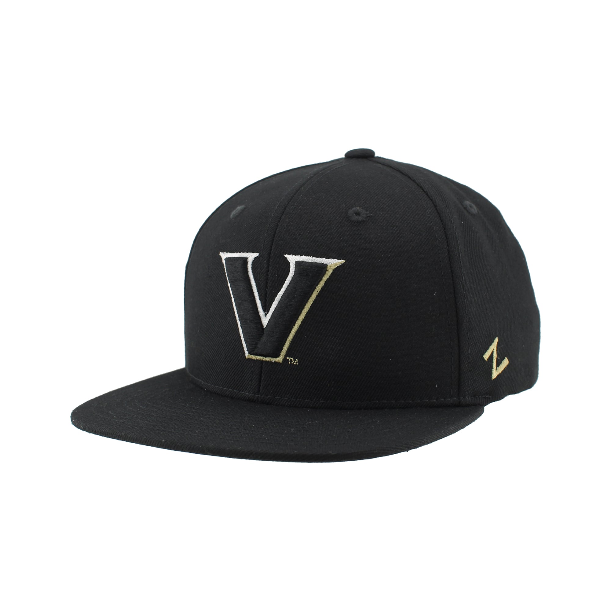 Unisex Zephyr  Black Vanderbilt Commodores Slice 3D Z11 Snapback Hat