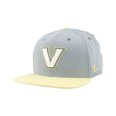  Vanderbilt Commodores Zephyr Unisex Pastel Fitted Hat - Gray