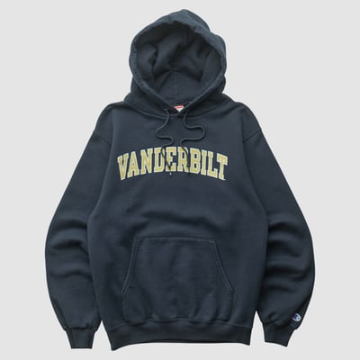 Vanderbilt Commodores Champion 2000s Hooded Pullover Sweatshirt - Black - XS by Fanatics Real Vintage