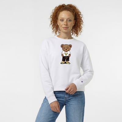  Vanderbilt Commodores Champion Women's Teddy Bear Fleece Sweatshirt - White