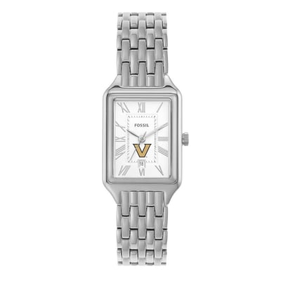 Vanderbilt Commodores Fossil Women's Raquel Three-Hand Date Stainless Steel Watch