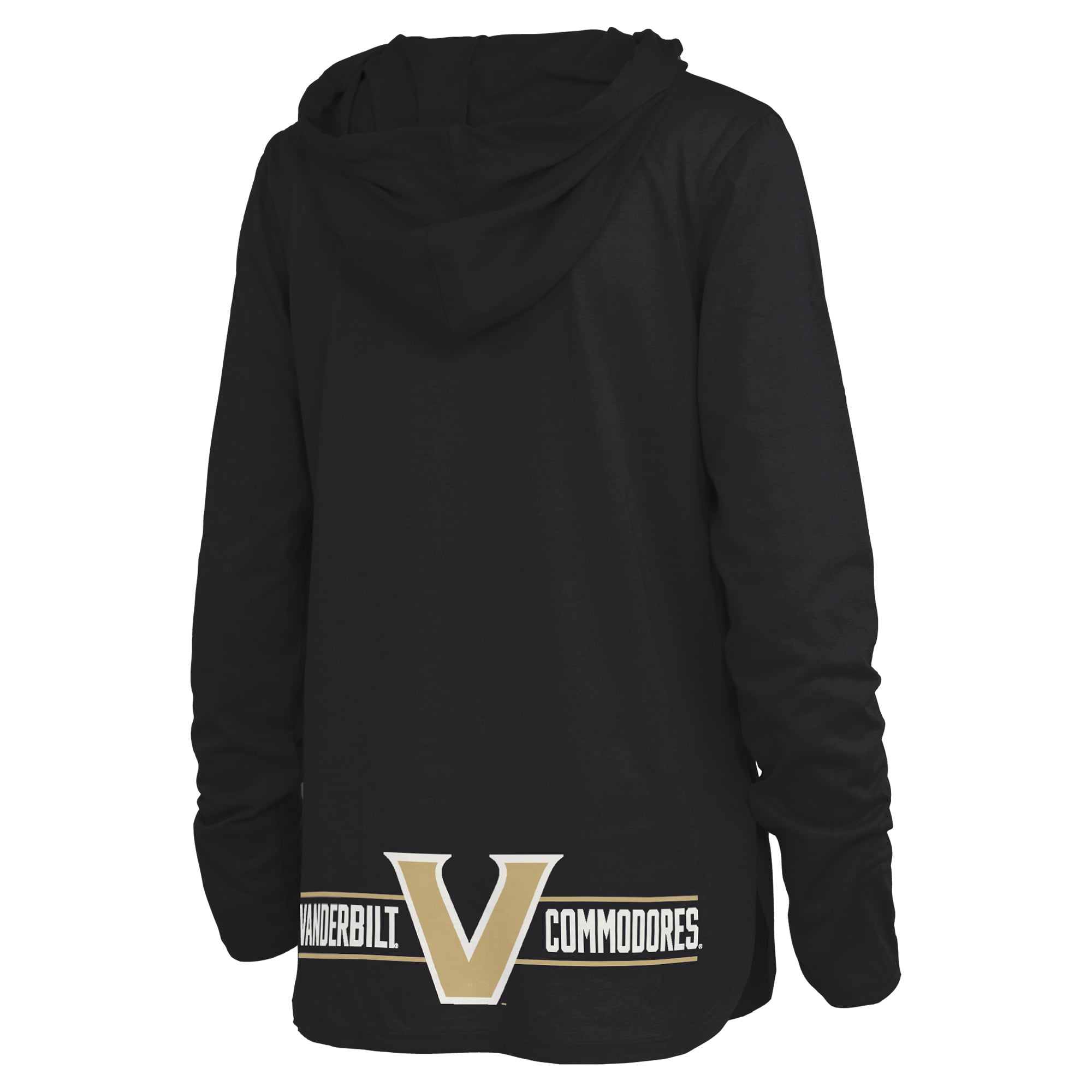 T-shirt à capuche manches longues Allie noir Vanderbilt Commodores pour femmes de Pressbox