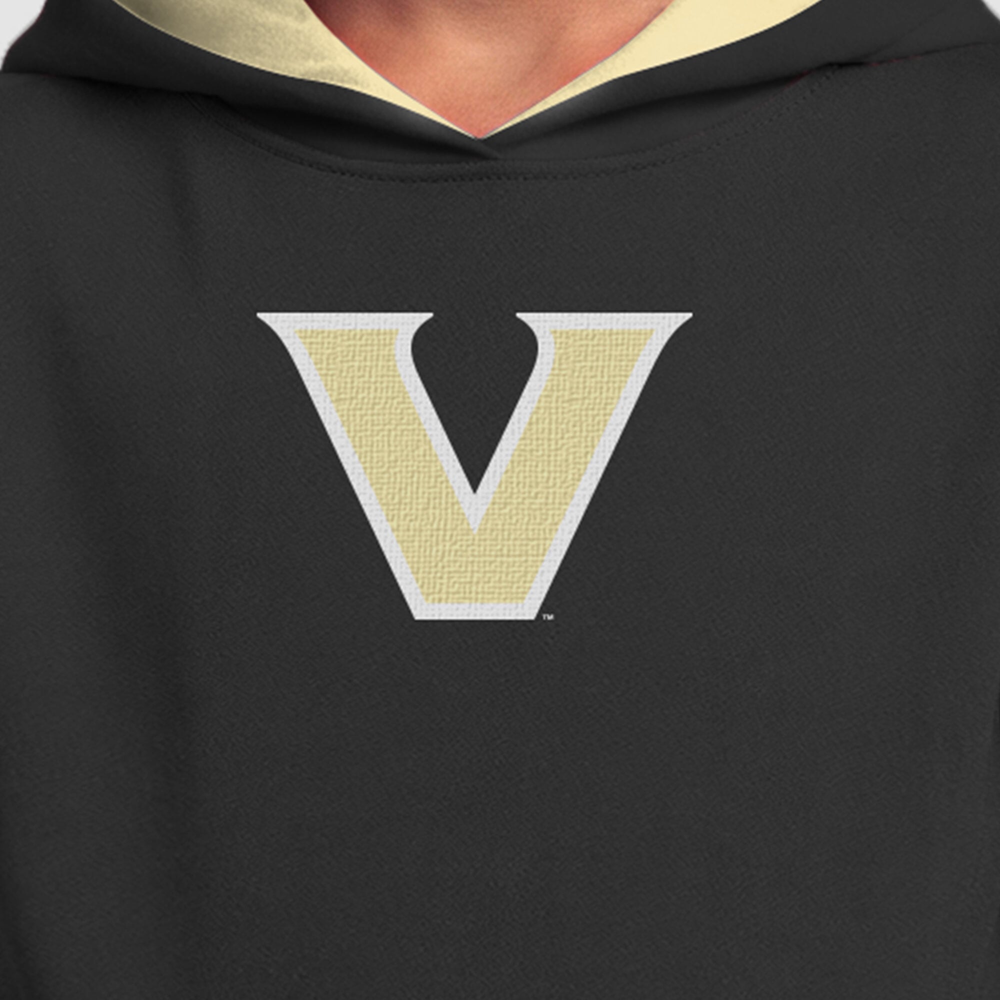 Sweat à capuche en polaire noir Youth Champion Vanderbilt Commodores