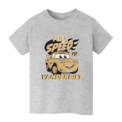  Vanderbilt Commodores Vive La Fete Youth Full Speed T-Shirt - Gray