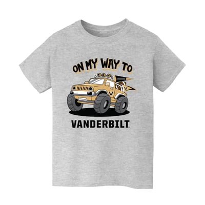 Vanderbilt Commodores Vive La Fete Youth On My Way T-Shirt - Gray