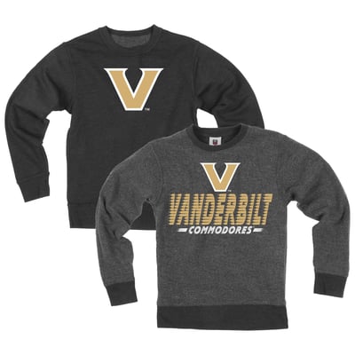  Vanderbilt Commodores Wes & Willy Youth Reversible Sweatshirt - Black