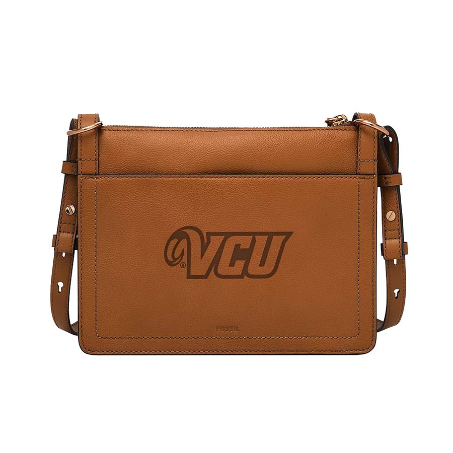 Fossil VCU Rams Taryn Leather Crossbody Bag