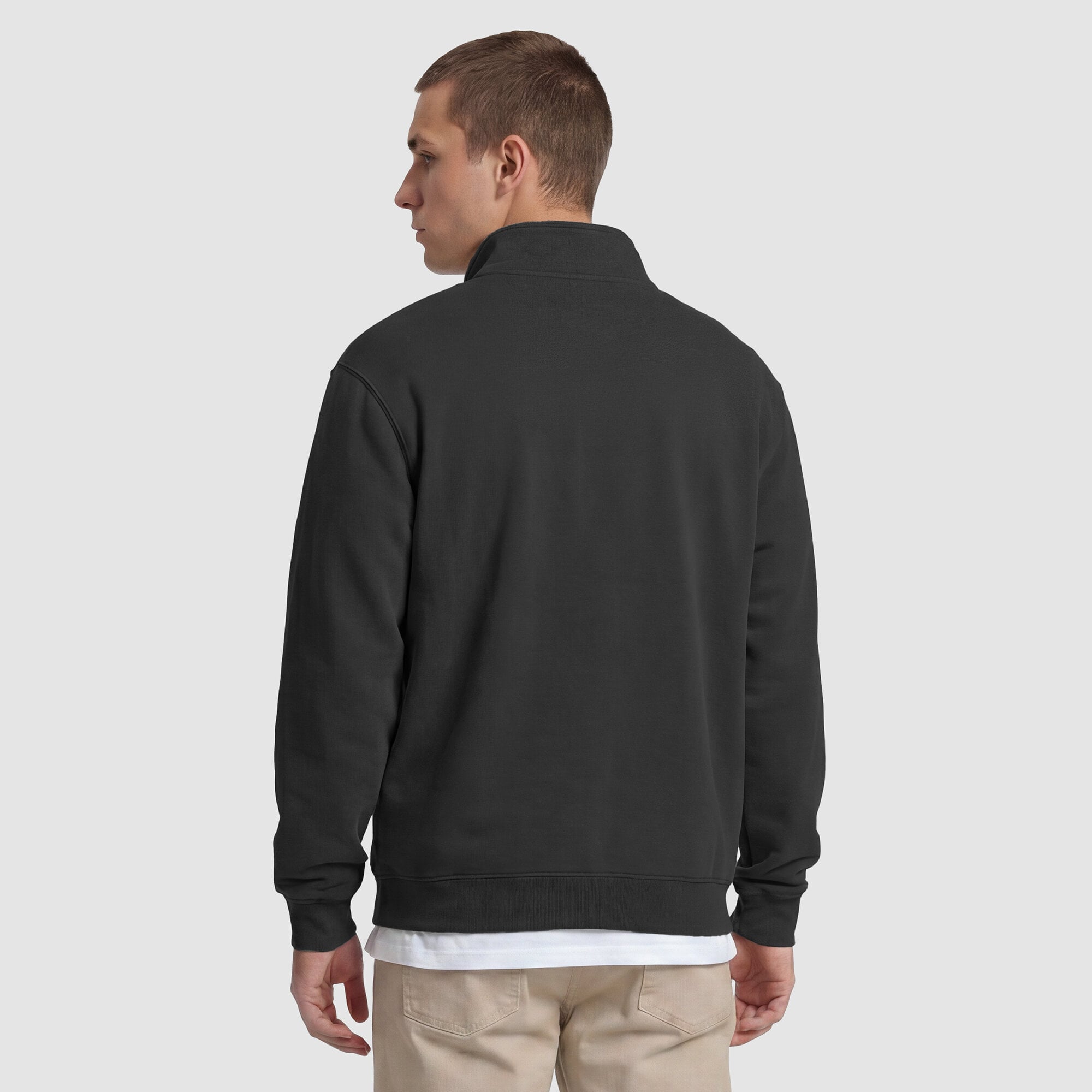 Men's Champion Black VCU Rams Quarter-Zip Fleece Pullover