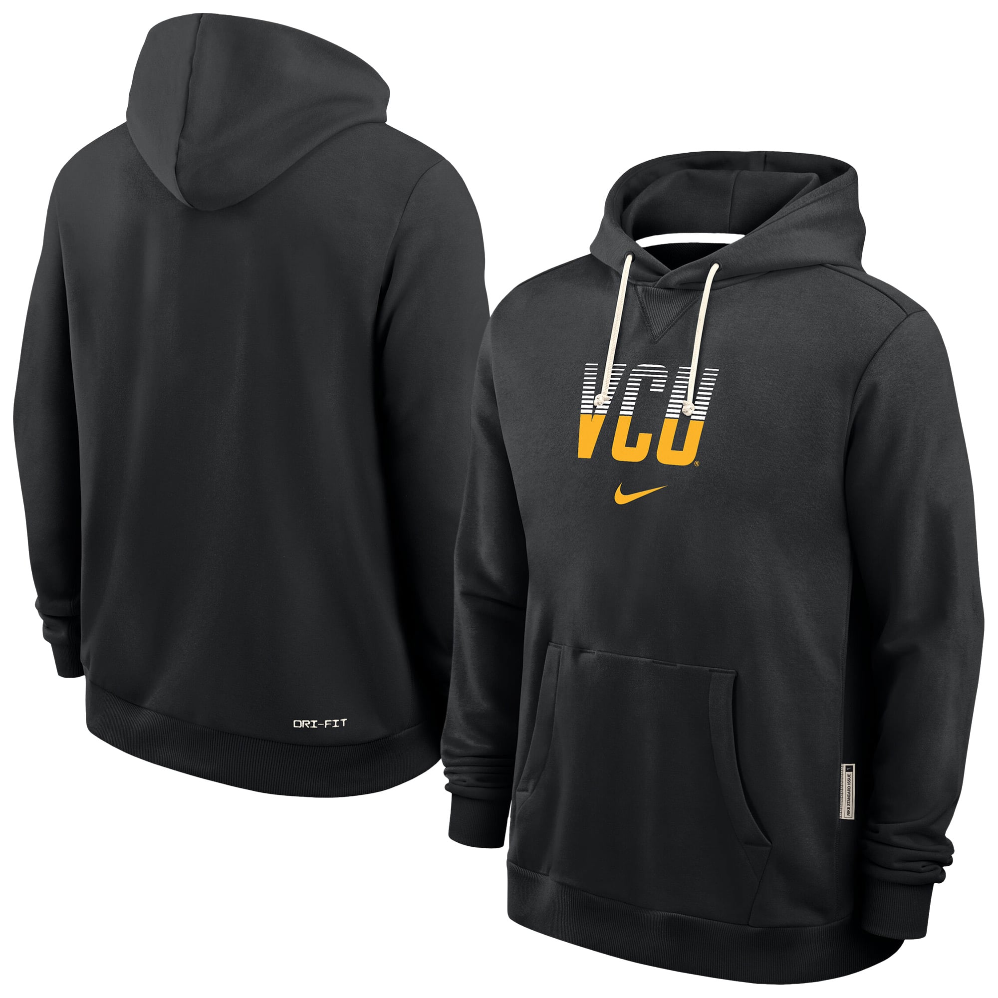 Men's Nike Black VCU Rams 2026 Sideline Dri-FIT Hoodie
