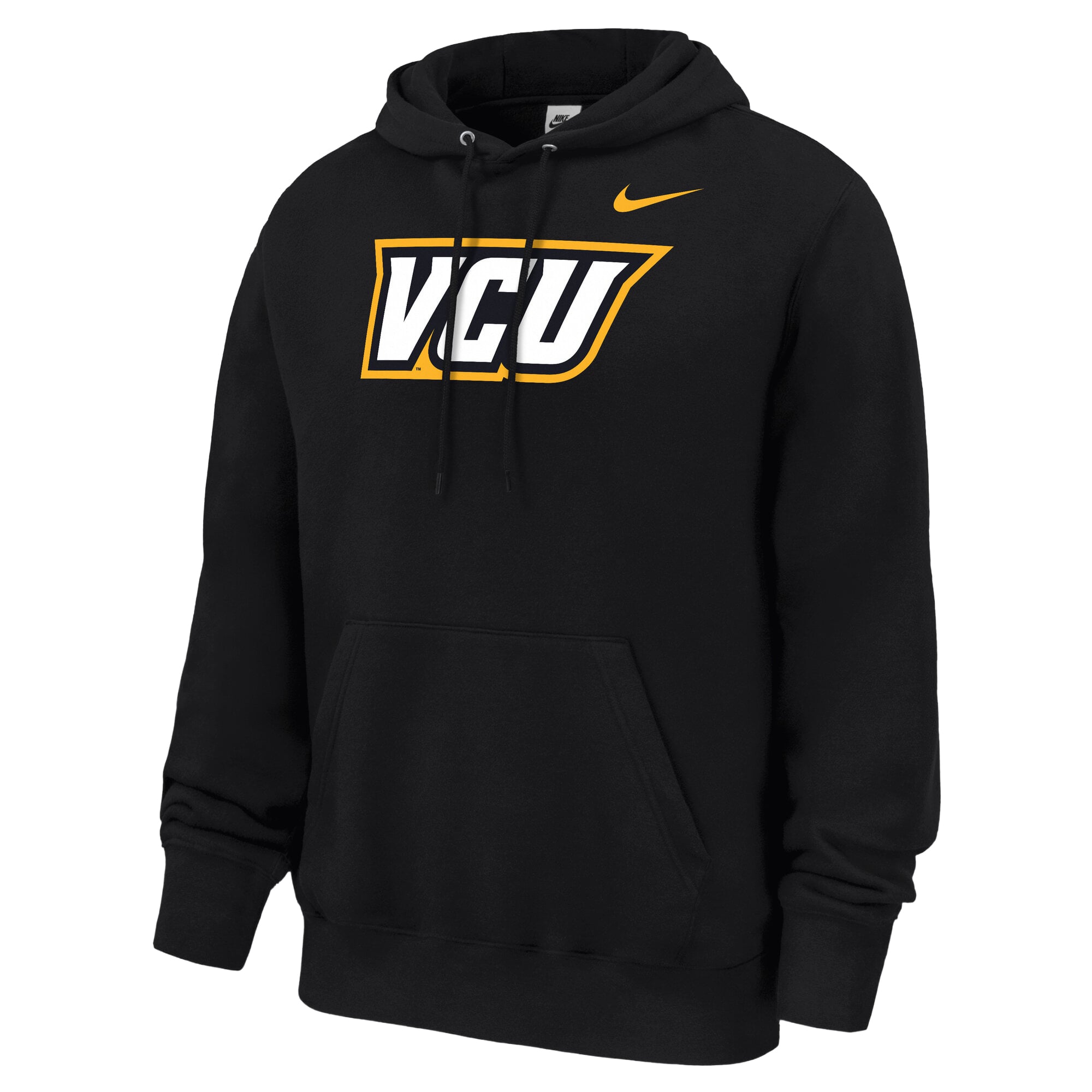 Sweat à capuche en polaire Nike noir VCU Rams Club pour homme