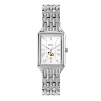 VCU Rams Fossil Women's Raquel Three-Hand Date Stainless Steel Watch
