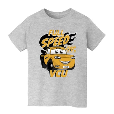  VCU Rams Vive La Fete Youth Full Speed T-Shirt - Gray