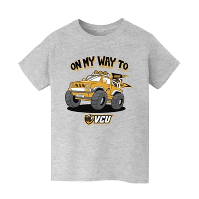 VCU Rams Vive La Fete Youth On My Way T-Shirt - Gray