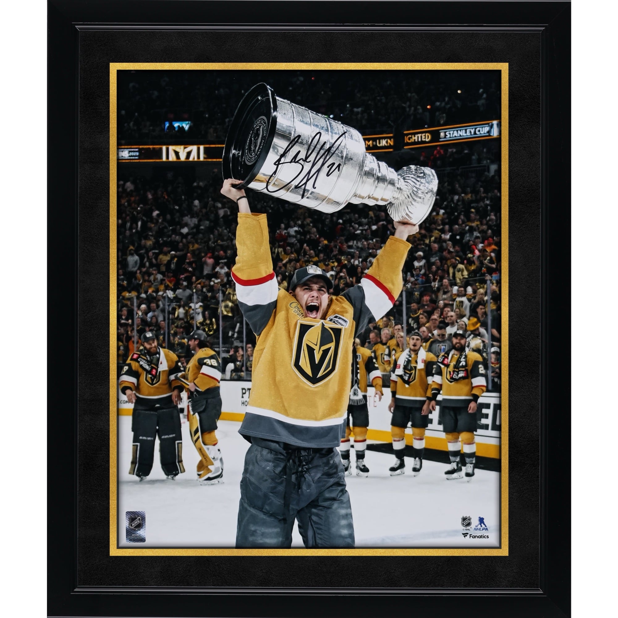 Brett Howden Vegas Golden Knights Autographed 2023 Stanley Cup Champions 16" x 20" Raising Cup Photograph
