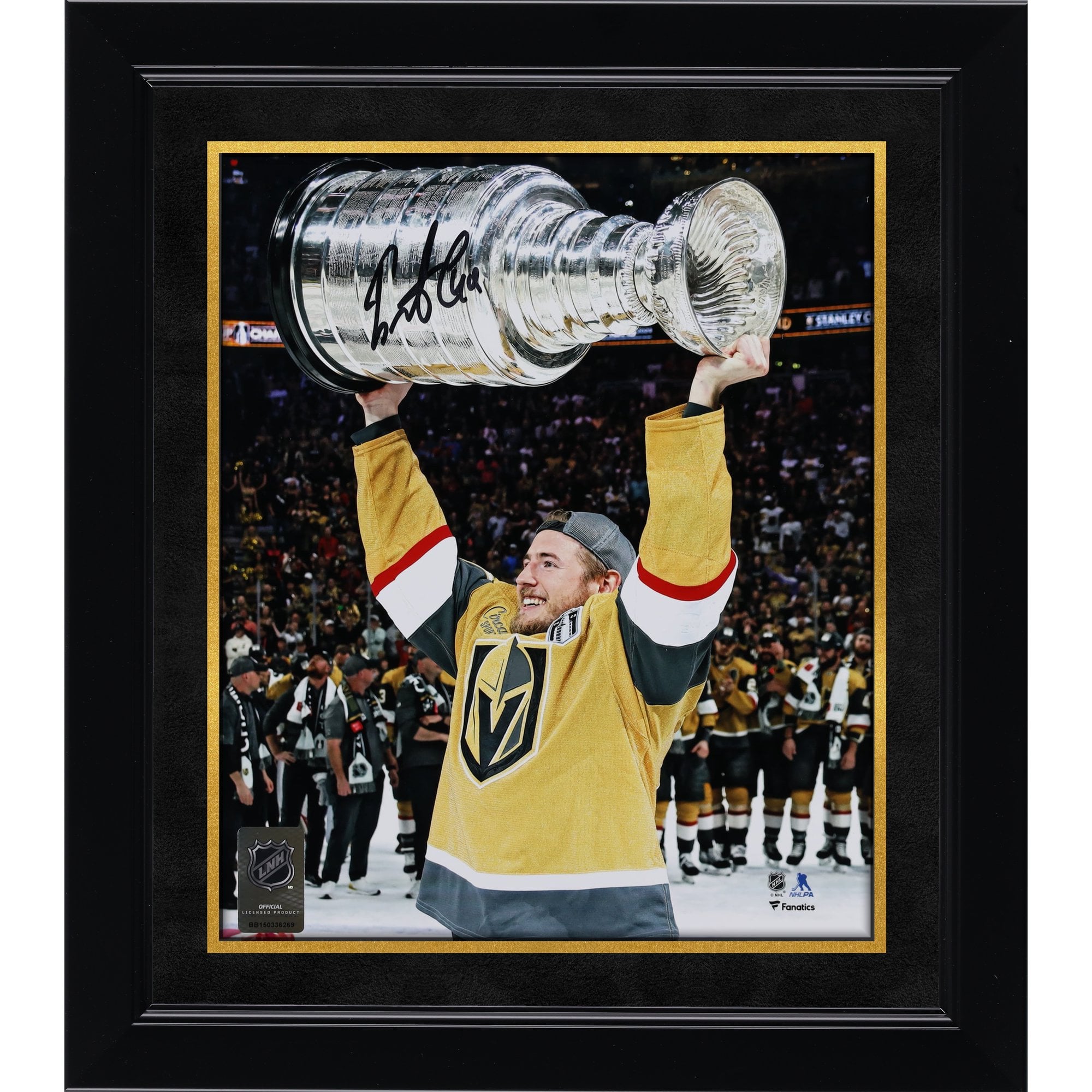 Photographie autographiée de 8" x 10" des champions de la Coupe Stanley 2023 par Ivan Barbashev des Golden Knights de Vegas