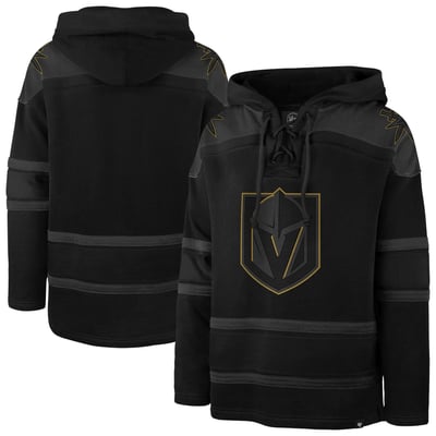 Men's Vegas Golden Knights '47 Black Fall Color Pop Lacer Hoodie
