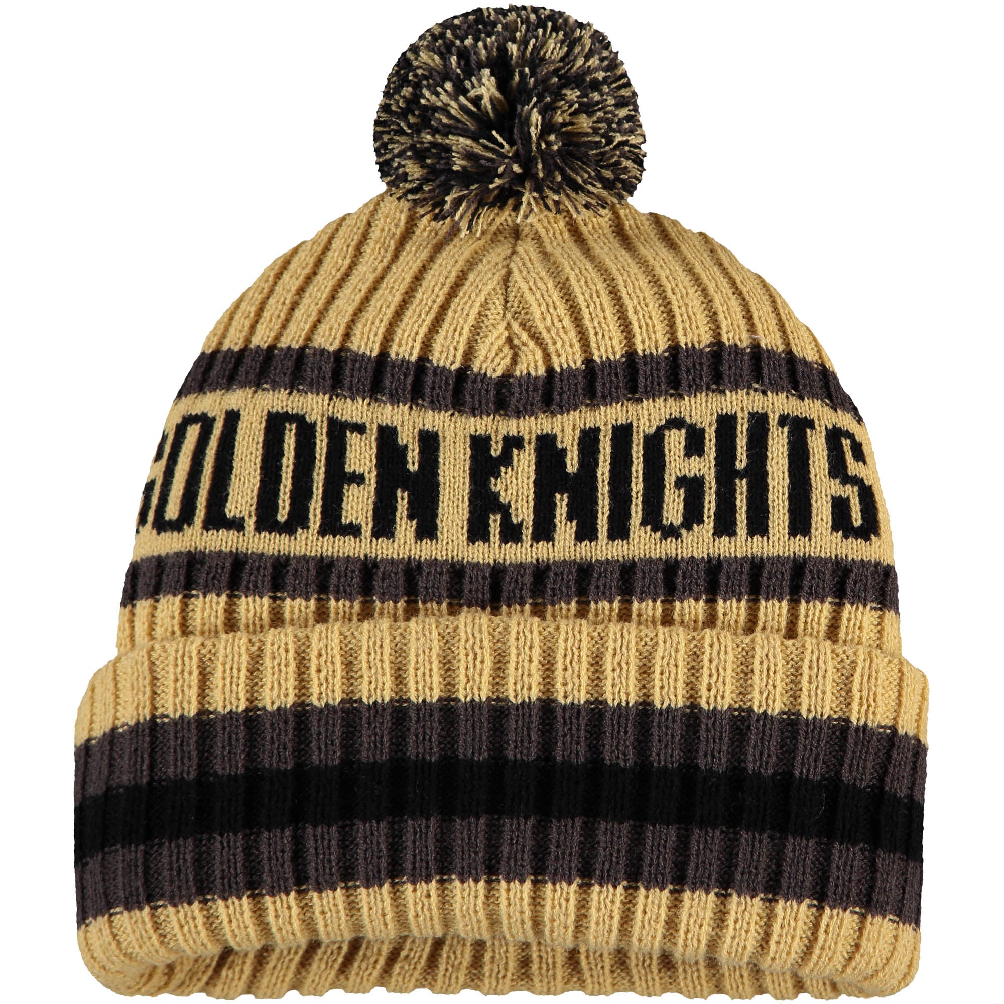 Bonnet à revers Bering pour homme, modèle 47 Gold Vegas Golden Knights, avec pompon