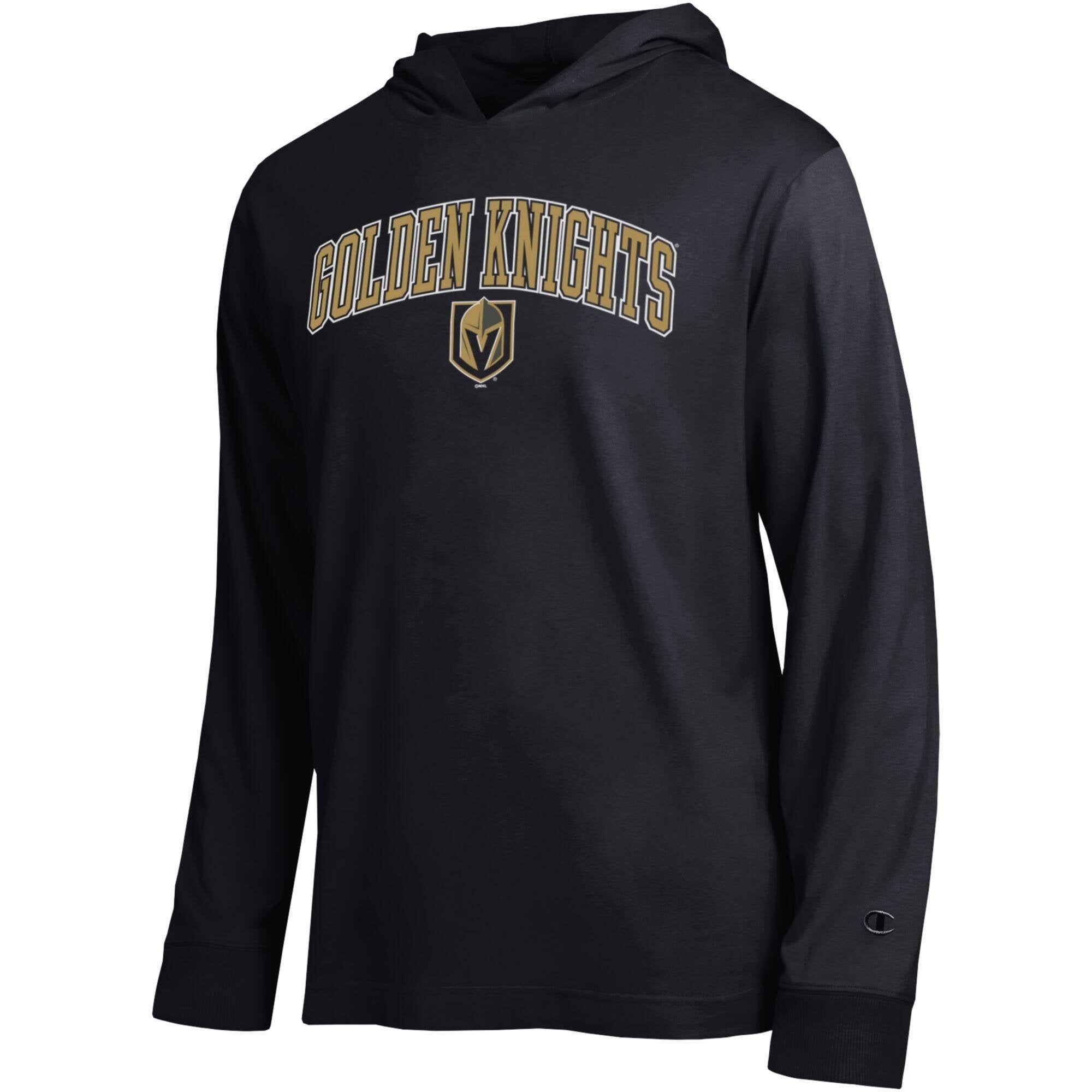 T-shirt à manches longues et capuche léger Champion Black Vegas Golden Knights All-Star pour homme