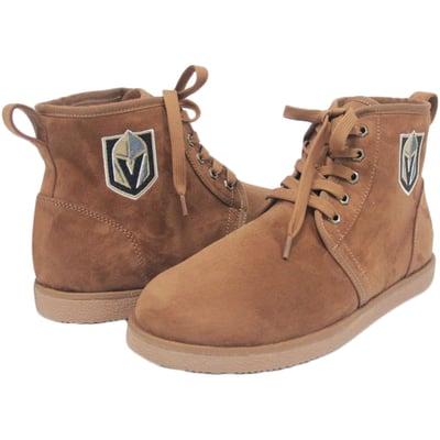  Vegas Golden Knights FABGATING by Cuce Moccasin Boots - Tan