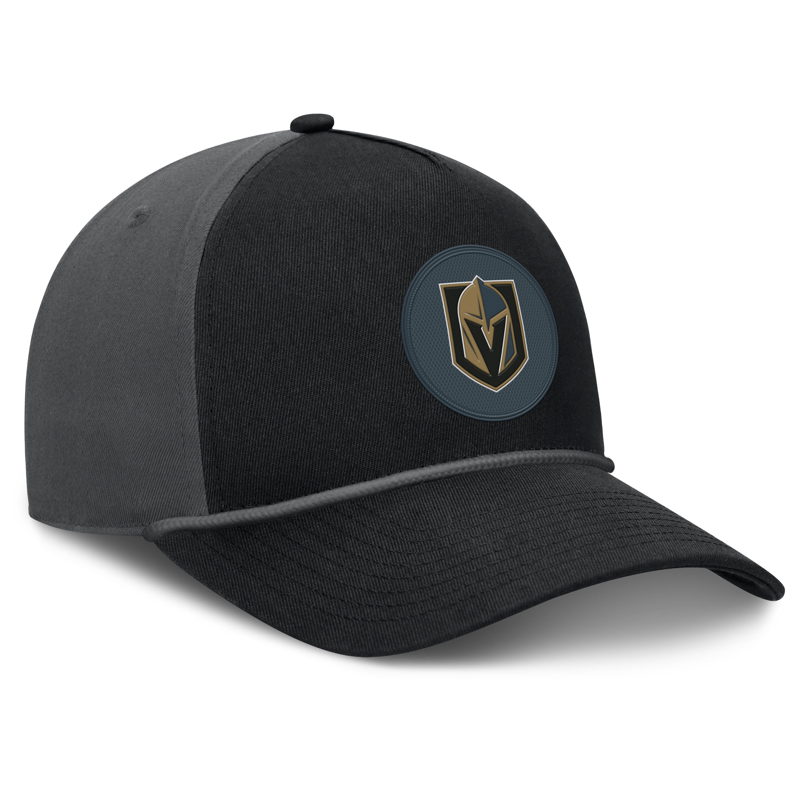 Men's Fanatics Black Vegas Golden Knights Authentic Pro Rink A-Frame Adjustable Hat