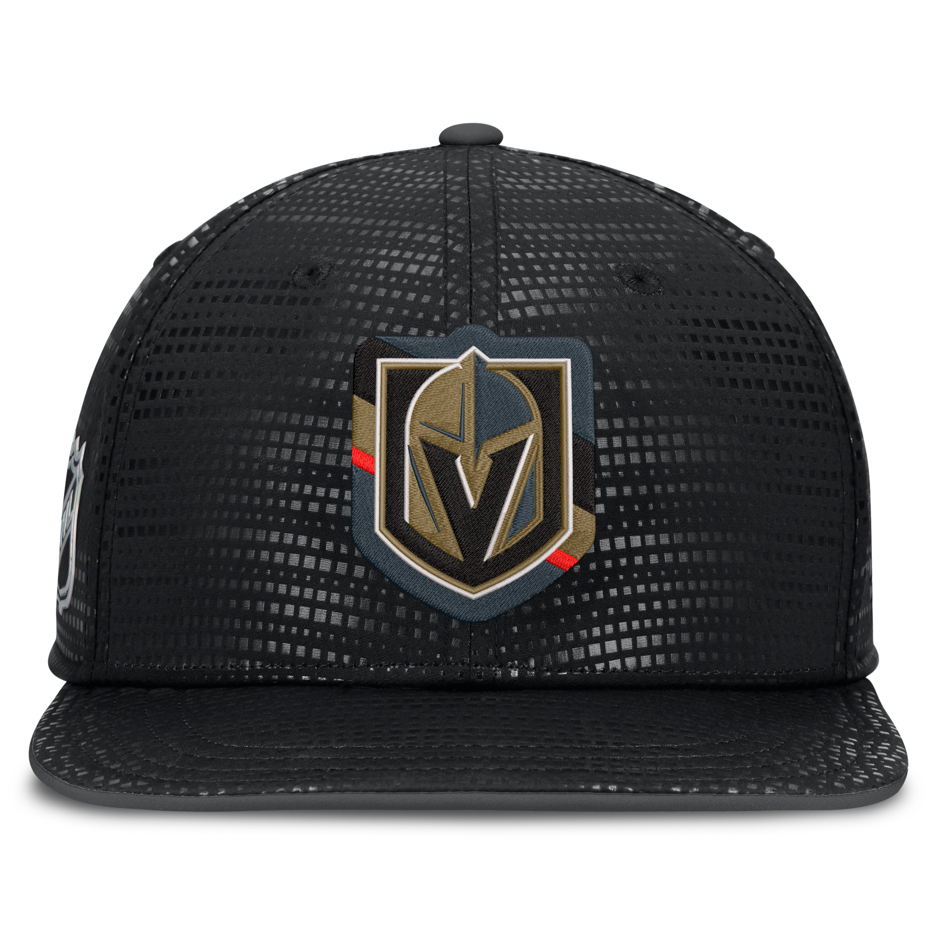 Men's Fanatics Black Vegas Golden Knights Authentic Pro Rink Square Visor Snapback Hat