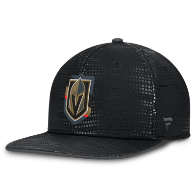 Vegas Golden Knights Fanatics Authentic Pro Rink Square Visor Snapback Hat - Black