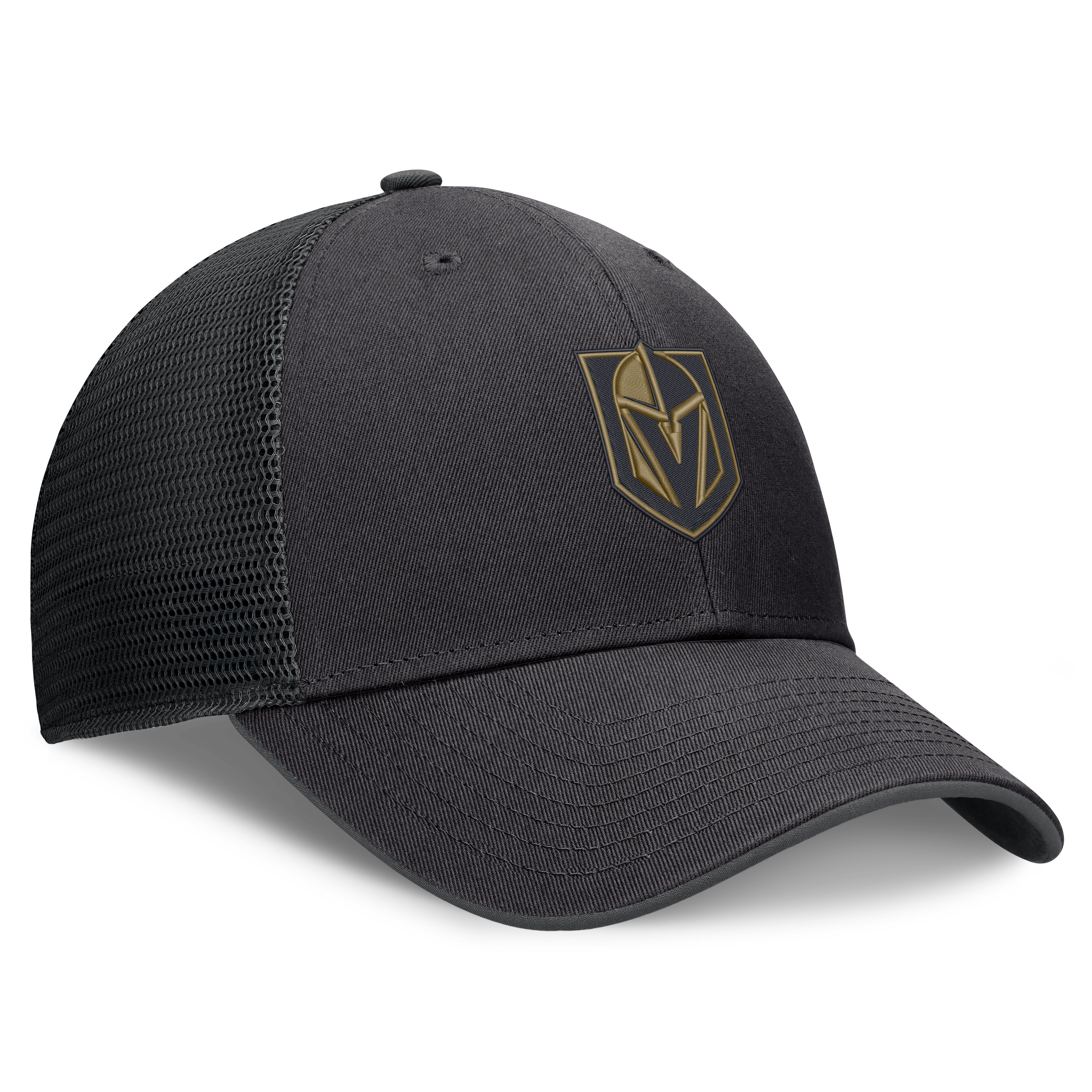 Men's Fanatics Black Vegas Golden Knights Fundamental Limits Trucker Adjustable Hat