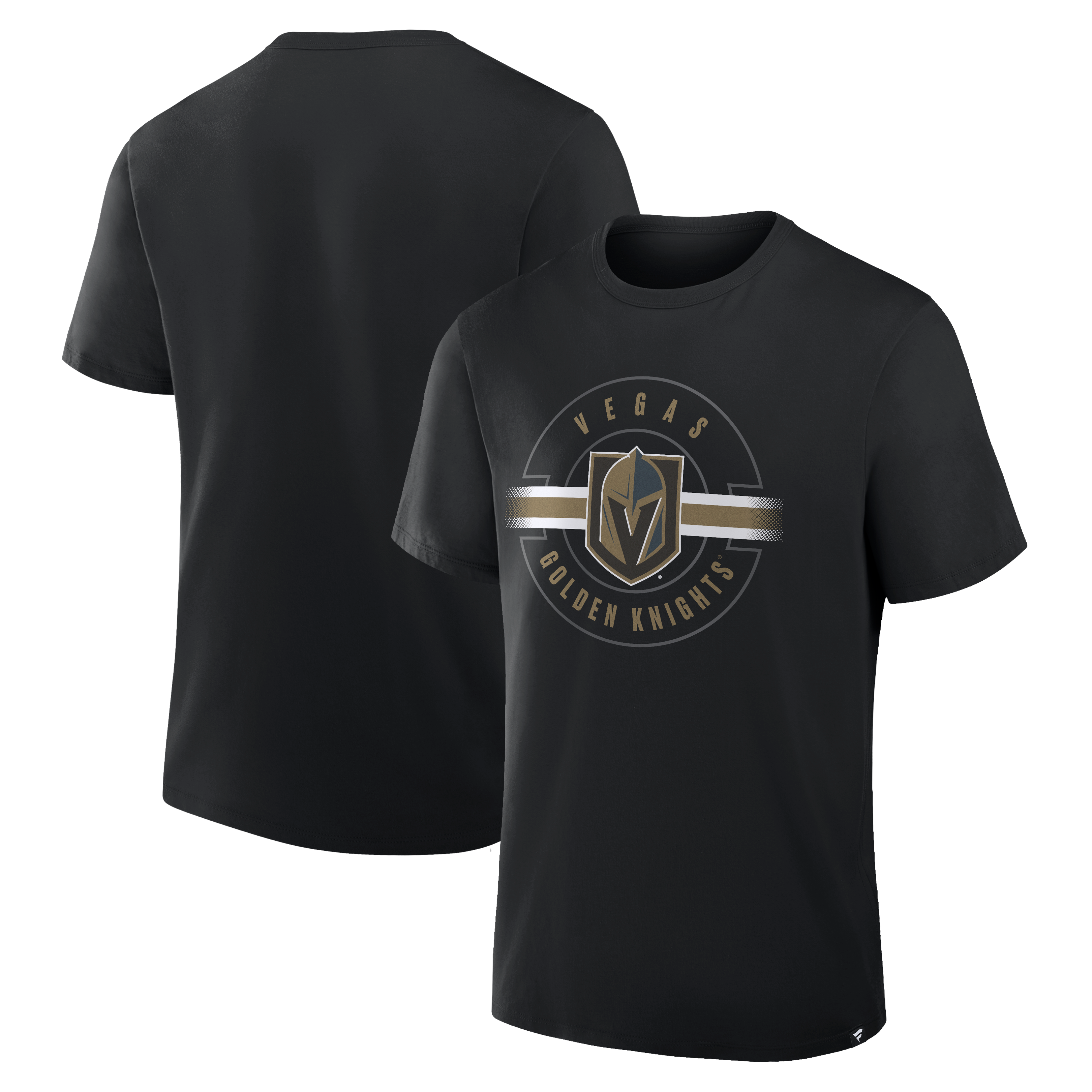 T-shirt à carreaux croisés Legacy Vegas Golden Knights de Fanatics Black pour homme