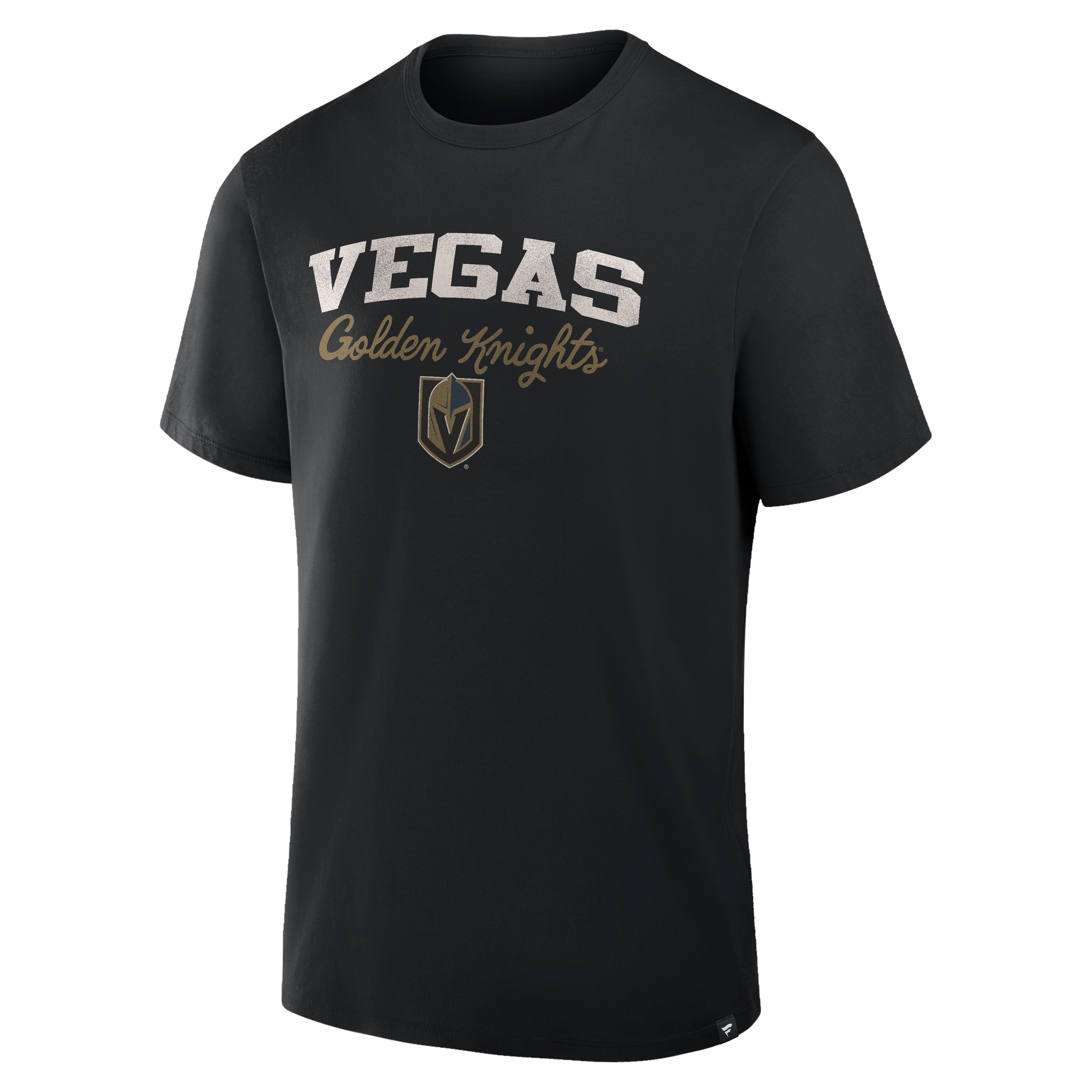 T-shirt à carreaux croisés Legacy Vegas Golden Knights de Fanatics Black pour homme