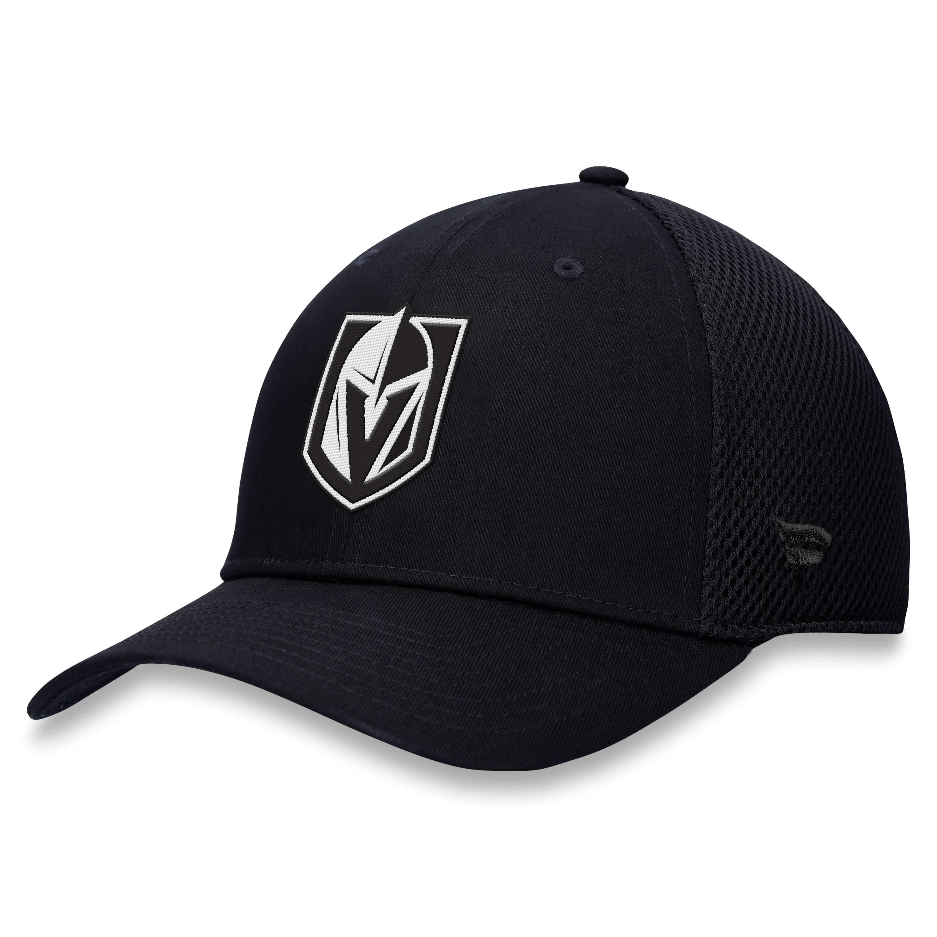 Casquette extensible à dos en maille ton sur Fanatics Black Vegas Golden Knights pour homme