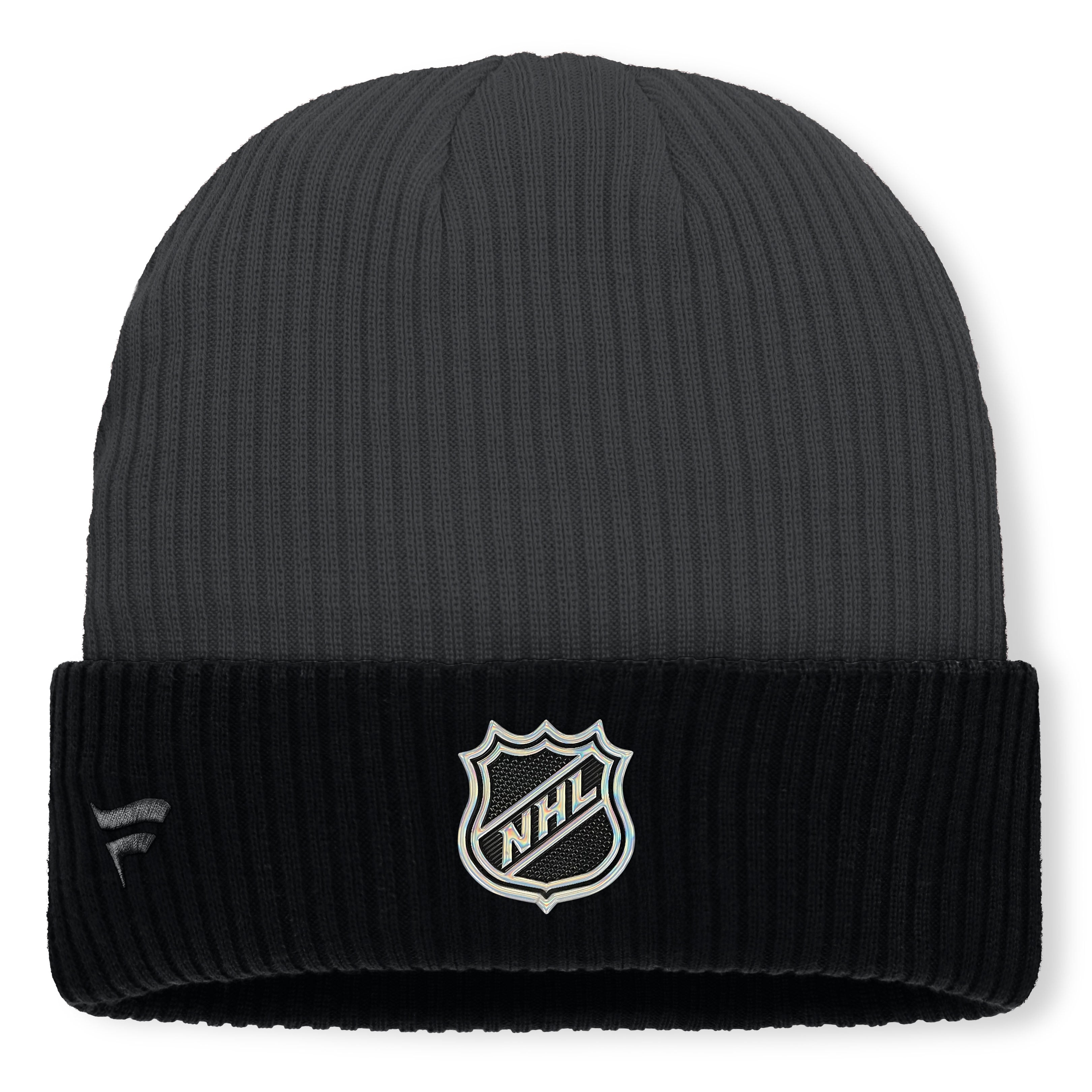 Men's Fanatics Charcoal Vegas Golden Knights Authentic Pro Rink Cuffed Knit Hat