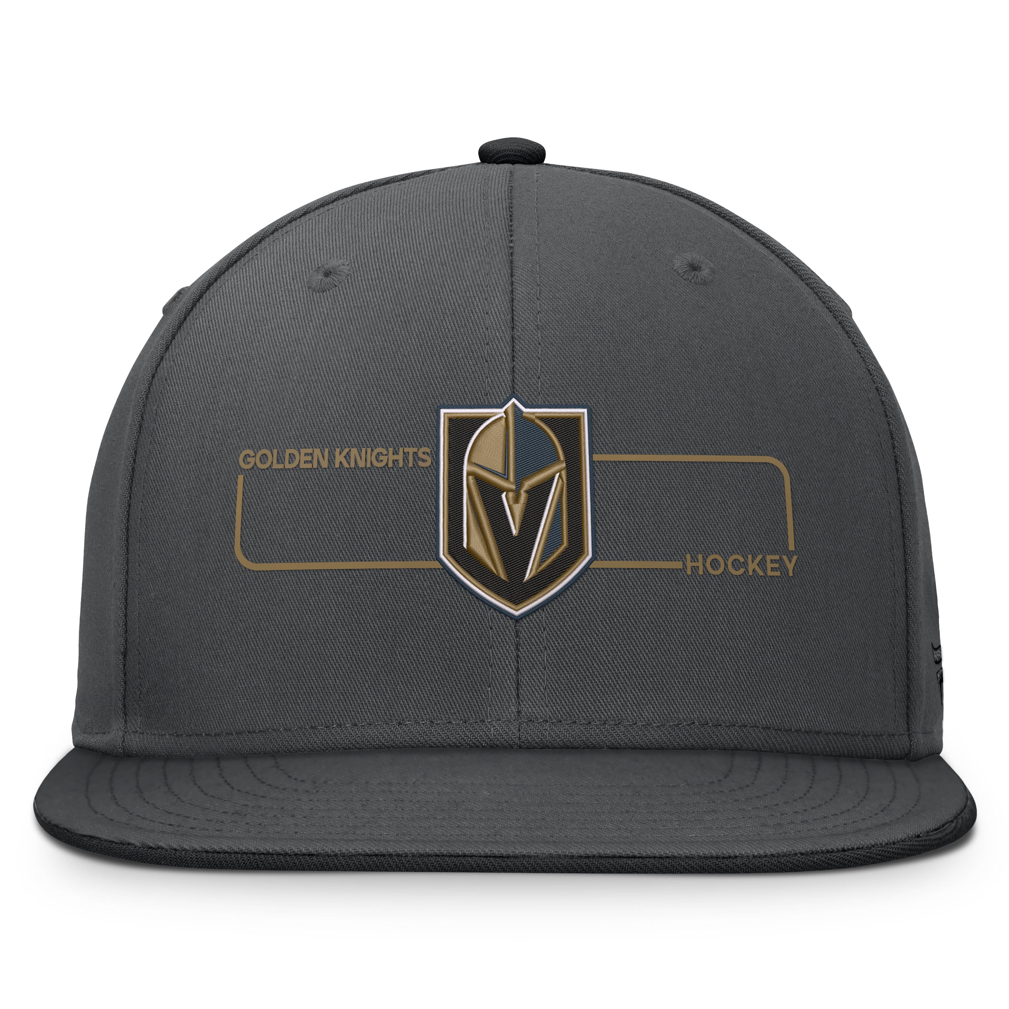 Men's Fanatics Charcoal Vegas Golden Knights Authentic Pro Rink Snapback Hat