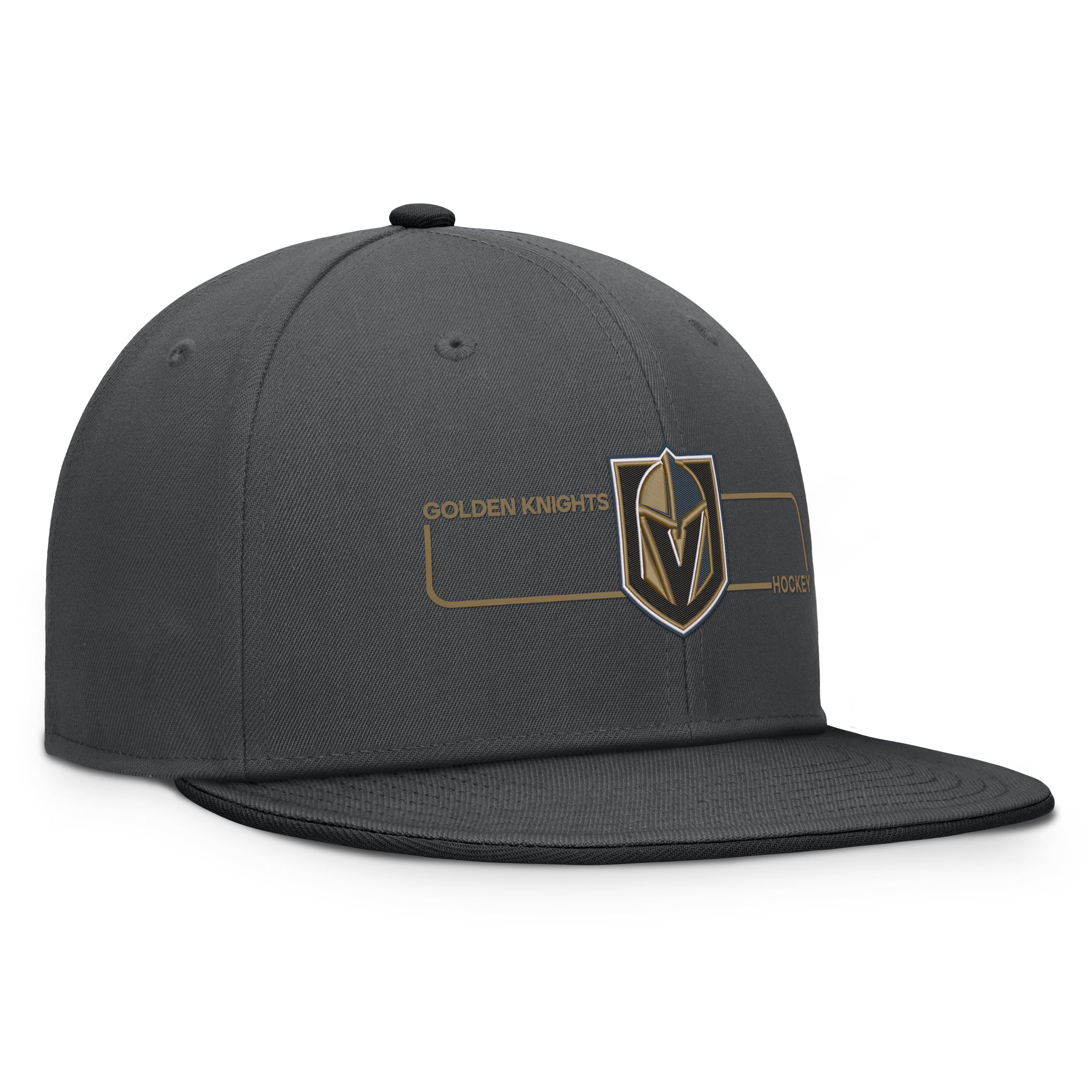Men's Fanatics Charcoal Vegas Golden Knights Authentic Pro Rink Snapback Hat