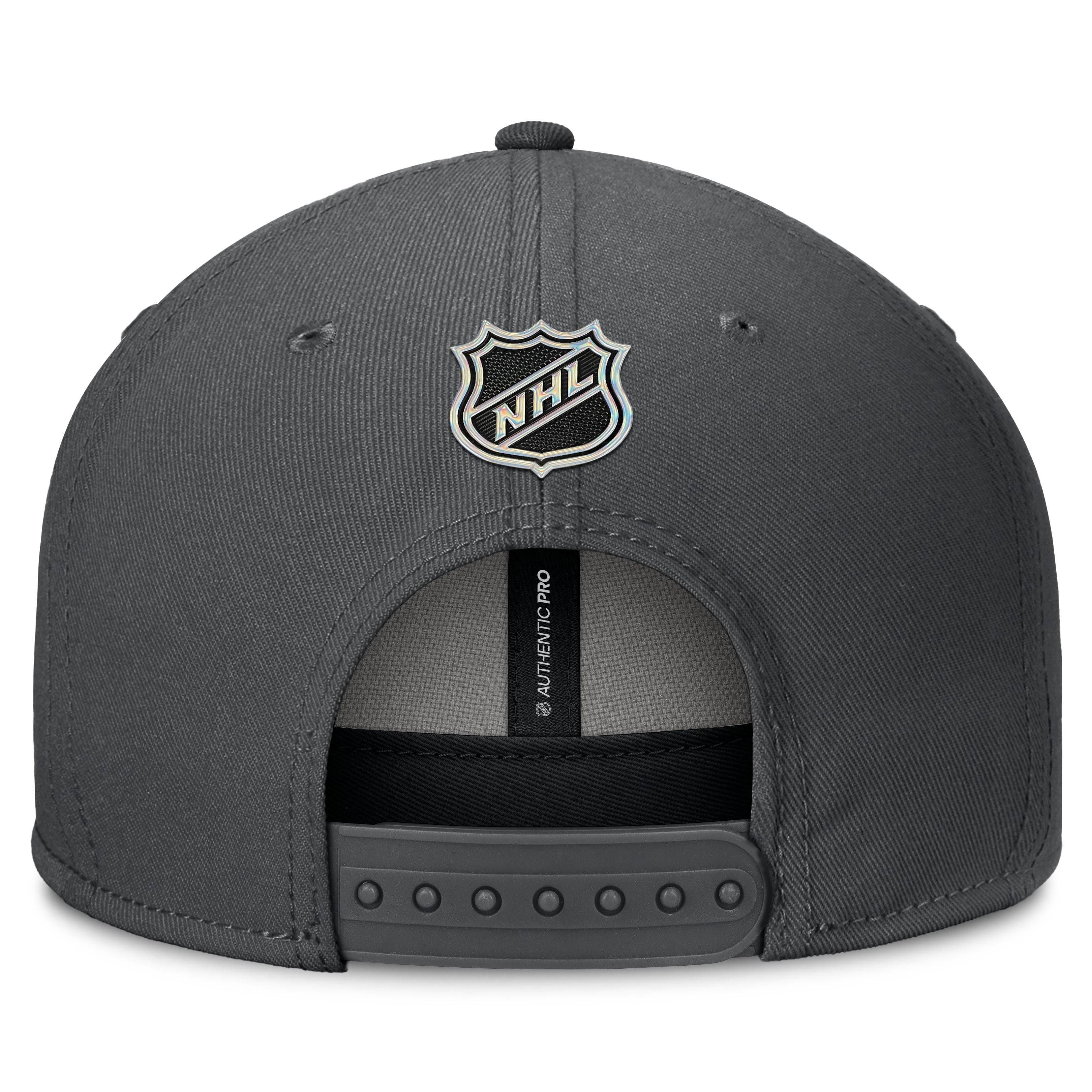 Men's Fanatics Charcoal Vegas Golden Knights Authentic Pro Rink Snapback Hat