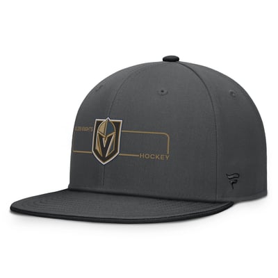 Vegas Golden Knights Fanatics Authentic Pro Rink Snapback Hat - Charcoal