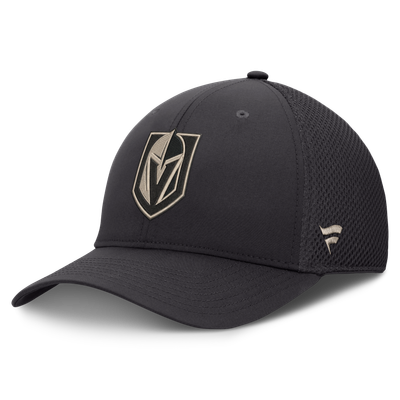 Vegas Golden Knights Fanatics Authentic Pro Road Meshback Stretch Hat - Charcoal