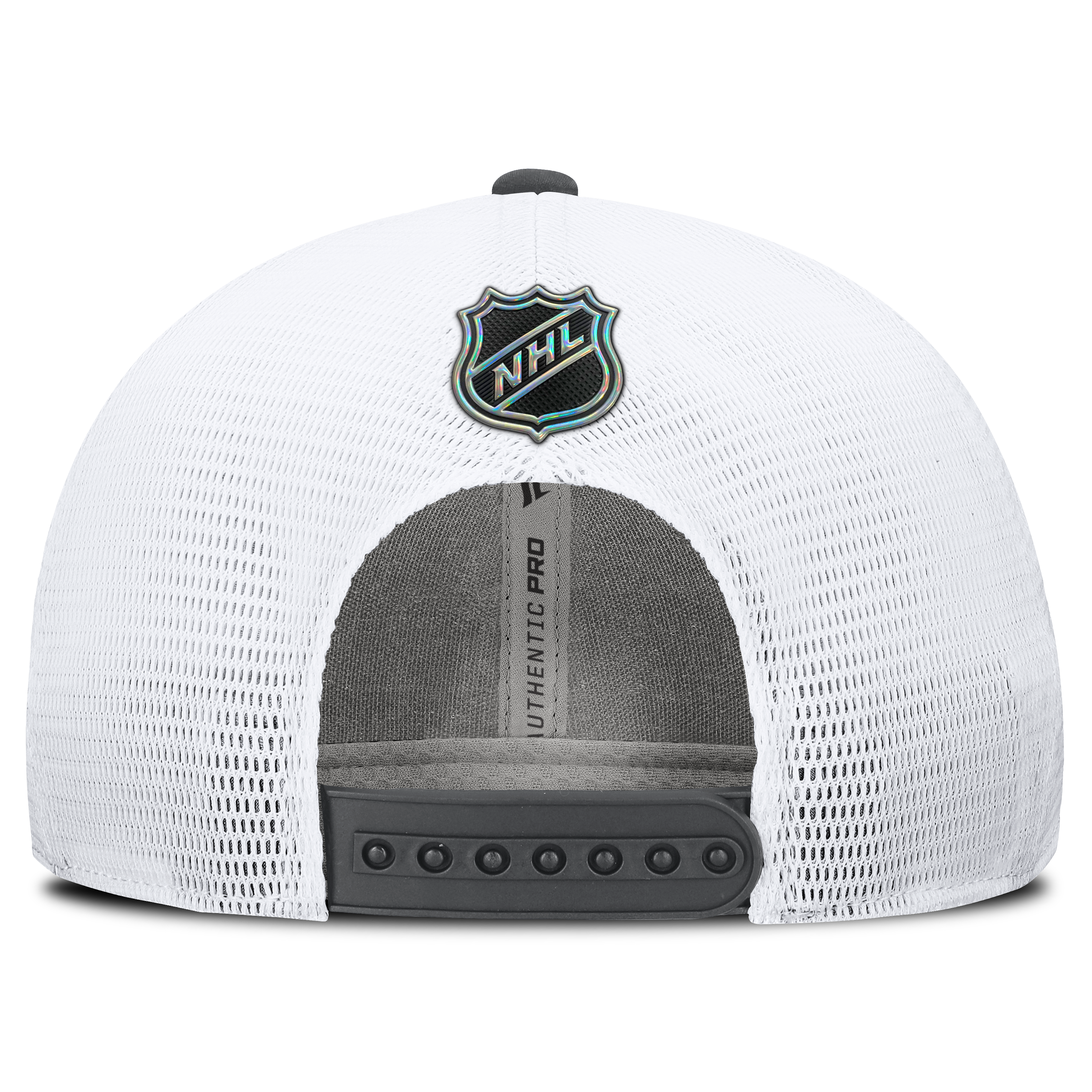 Men's Fanatics Charcoal Vegas Golden Knights Authentic Pro Train Adjustable Meshback Hat