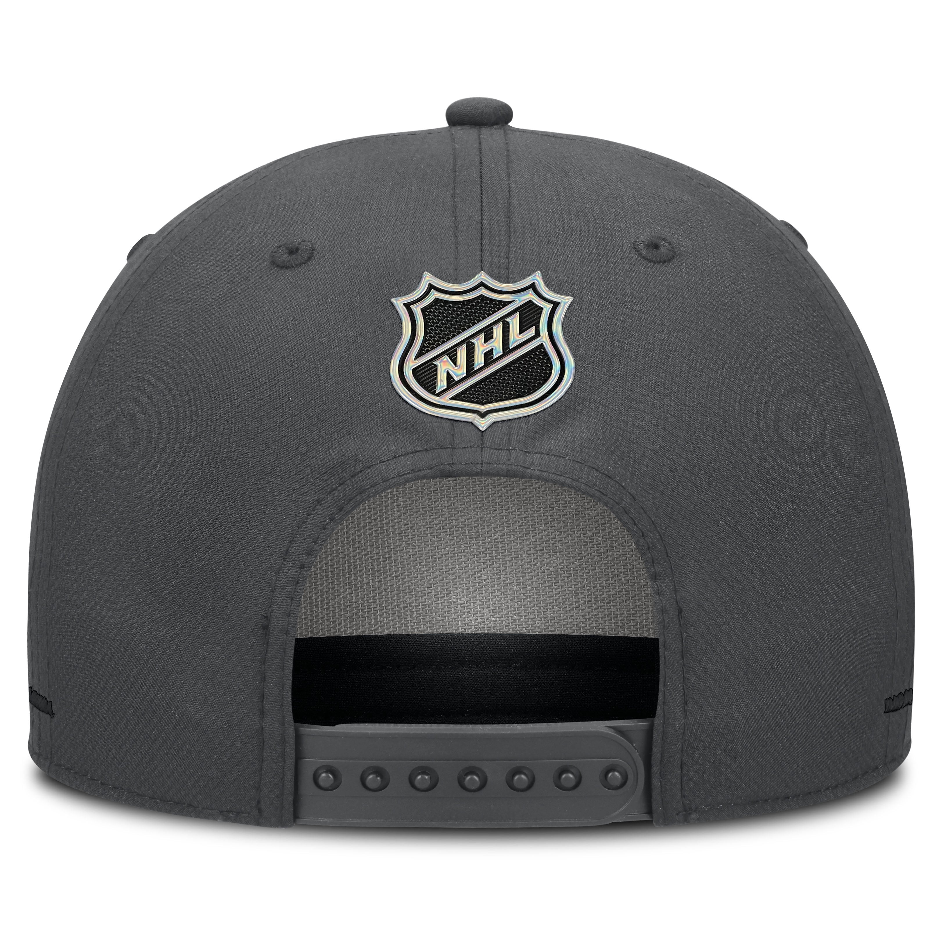 Men's Fanatics Gray Vegas Golden Knights Authentic Pro Rink Bar Tacks A-Frame Adjustable Hat