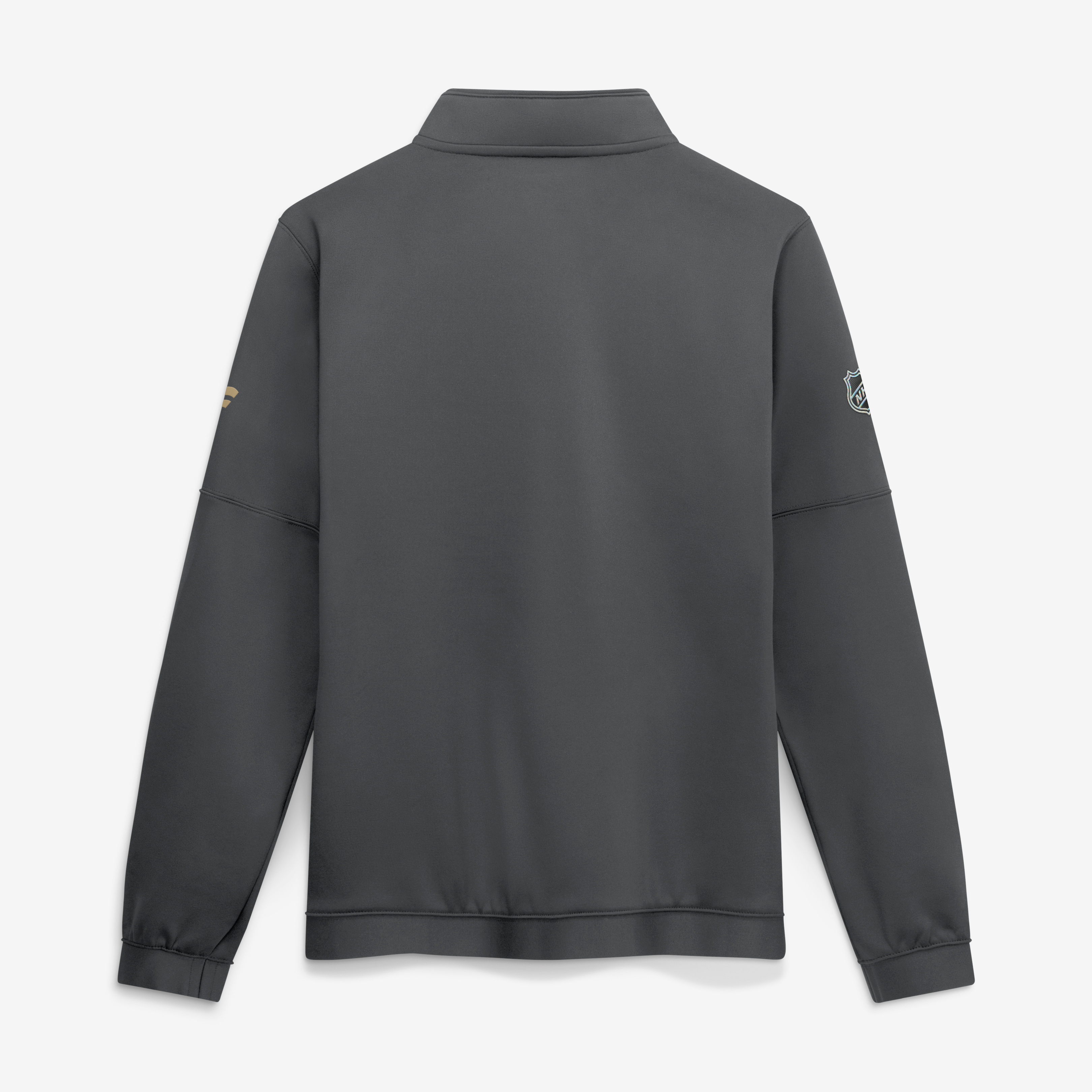 Men's Fanatics Gray Vegas Golden Knights Authentic Pro Rink Fleece Quarter-Zip Pullover