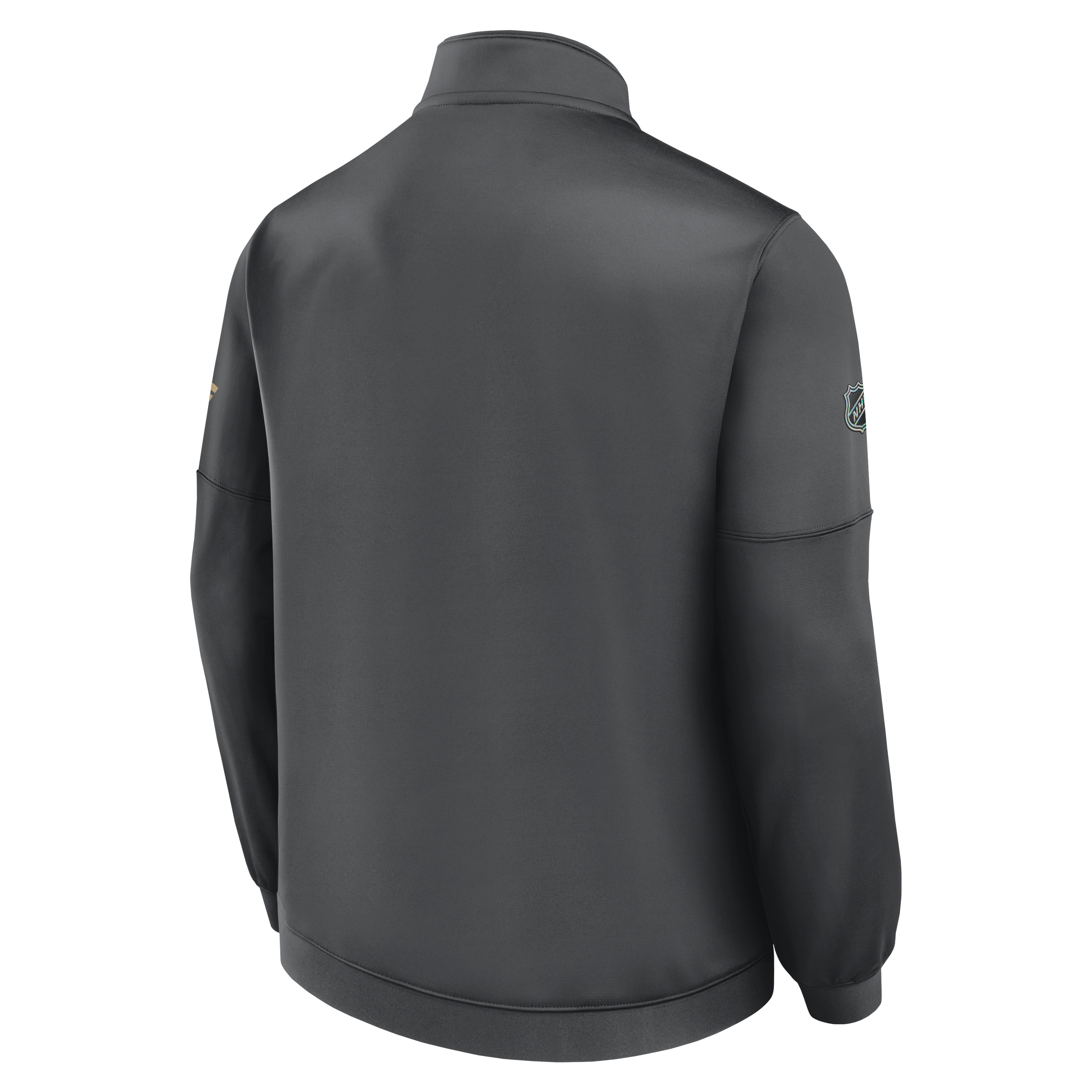 Men's Fanatics Gray Vegas Golden Knights Authentic Pro Rink Fleece Quarter-Zip Pullover