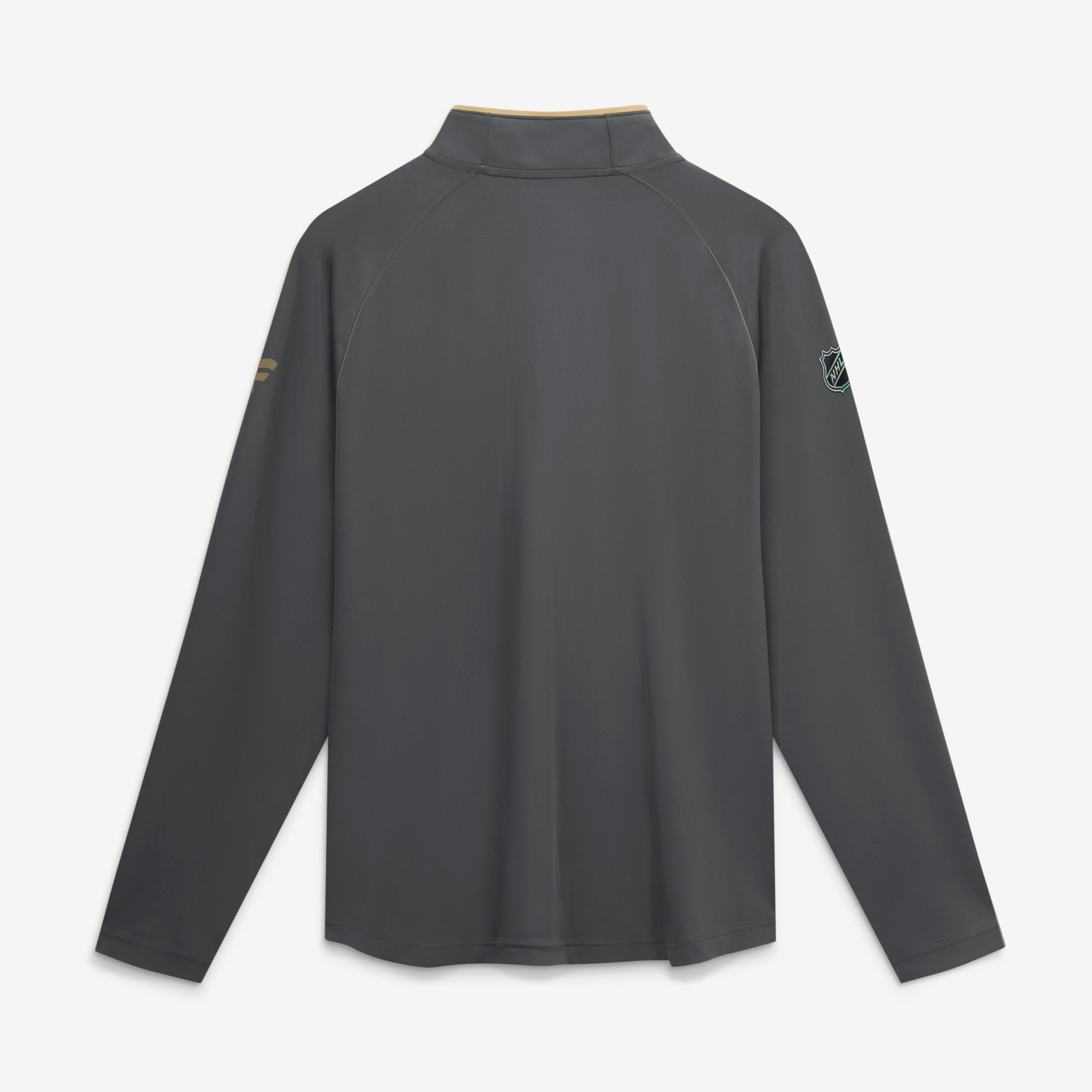Men's Fanatics Gray Vegas Golden Knights Authentic Pro Rink Lightweight Quarter-Zip Pullover
