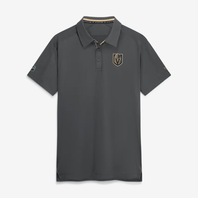 Polo de patinoire authentique Vegas Golden Knights Fanatics gris pour homme