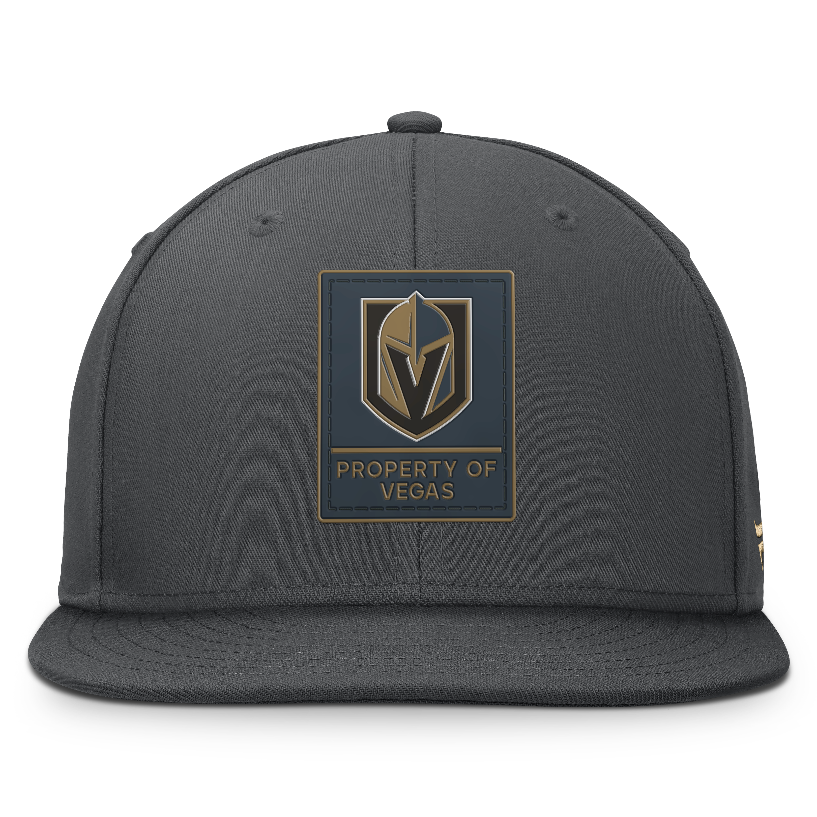 Men's Fanatics Gray Vegas Golden Knights Authentic Pro Train Snapback Hat