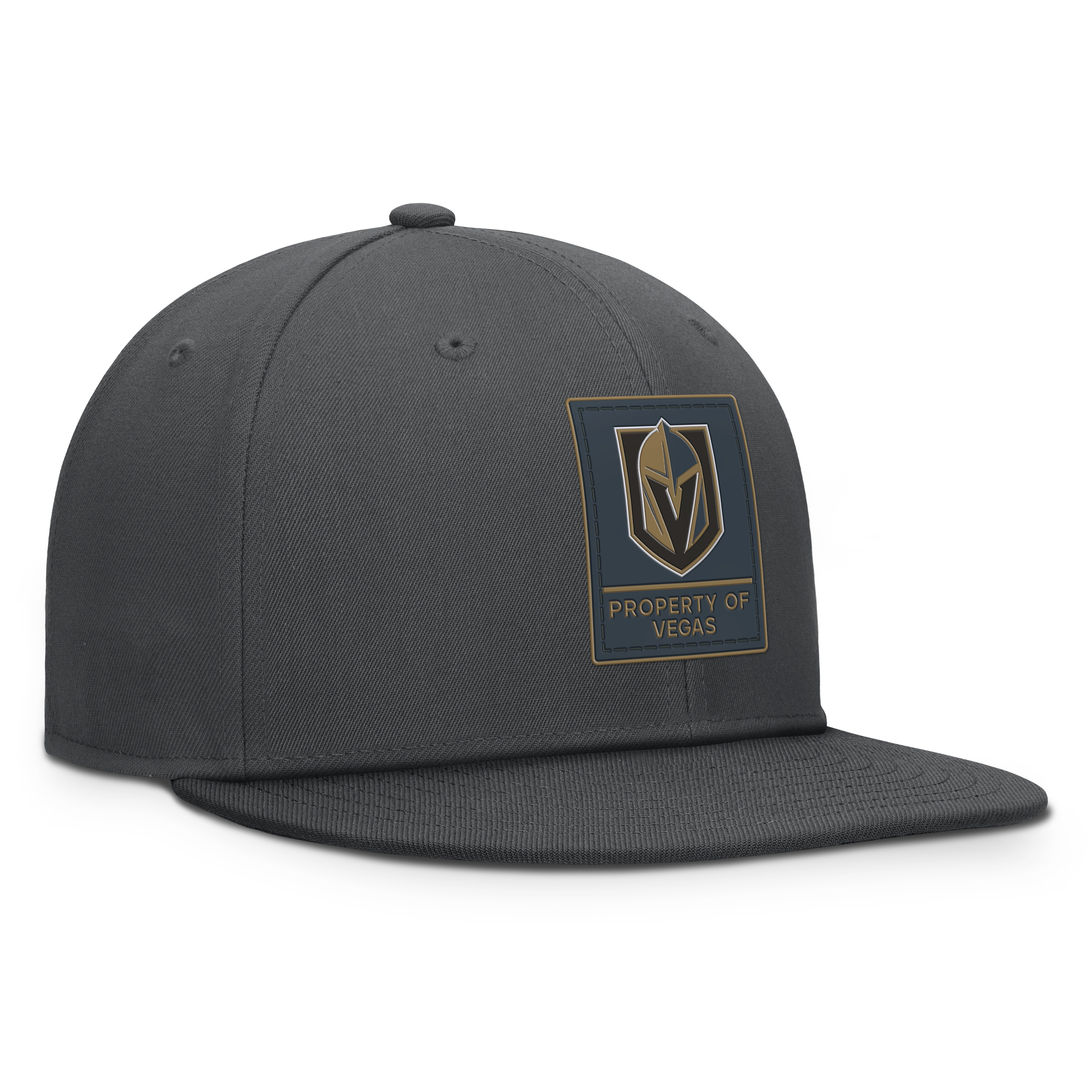 Men's Fanatics Gray Vegas Golden Knights Authentic Pro Train Snapback Hat