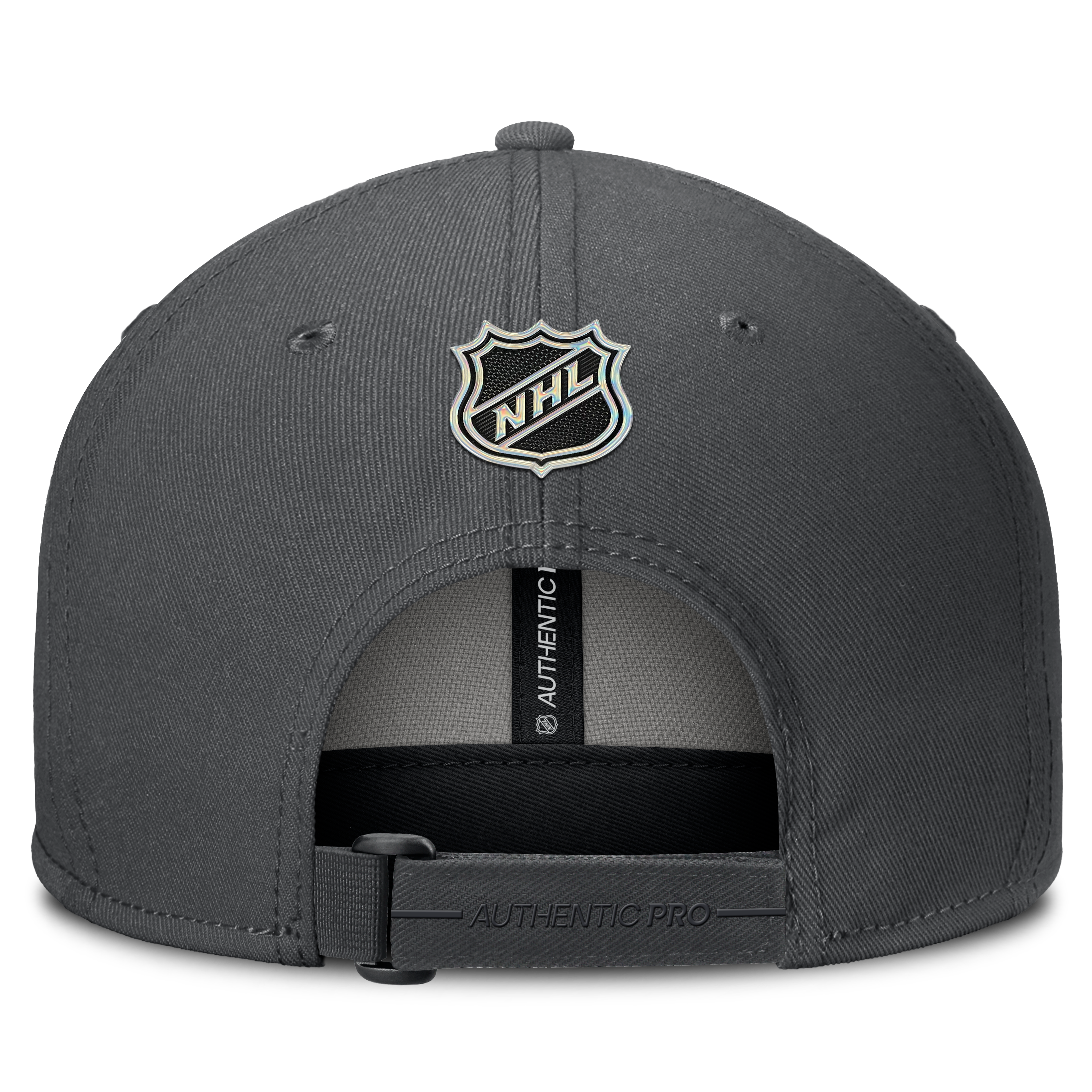 Men's Fanatics Gray Vegas Golden Knights Authentic Pro Train Snapback Hat