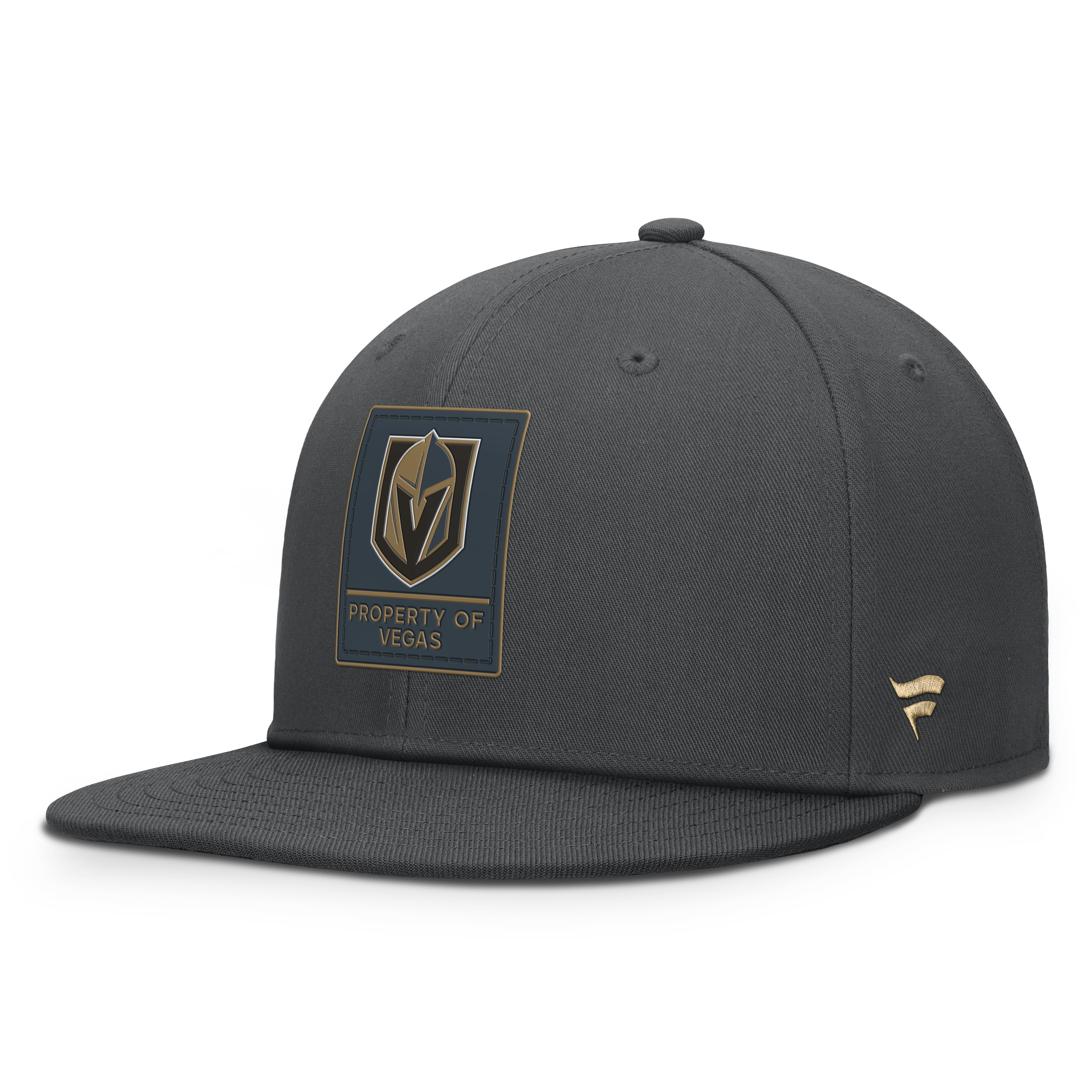 Men's Fanatics Gray Vegas Golden Knights Authentic Pro Train Snapback Hat
